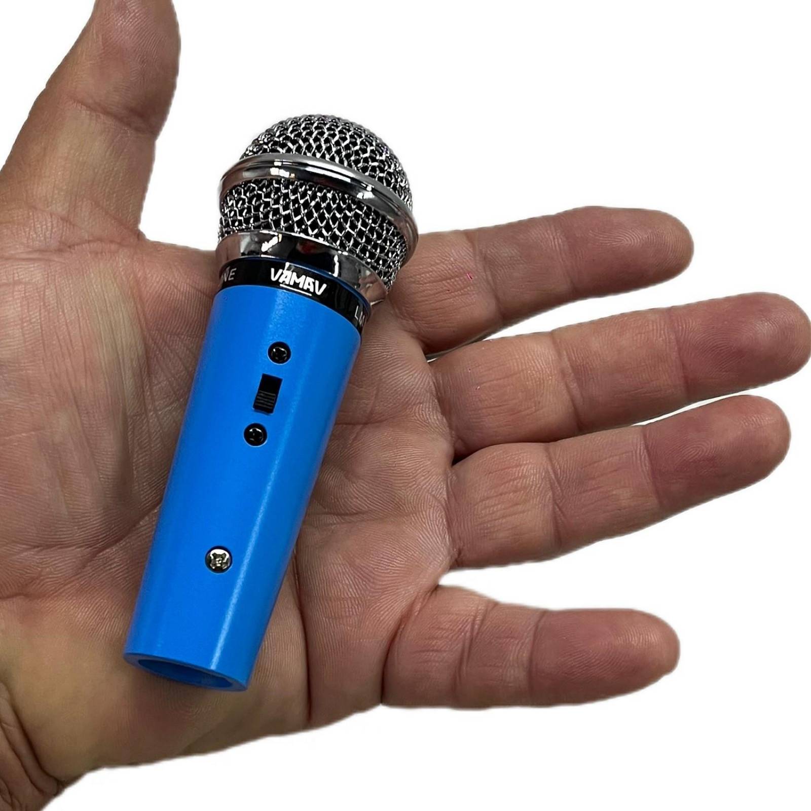 Mini Microfono Dinamico Azul VAMAV LM-33C 