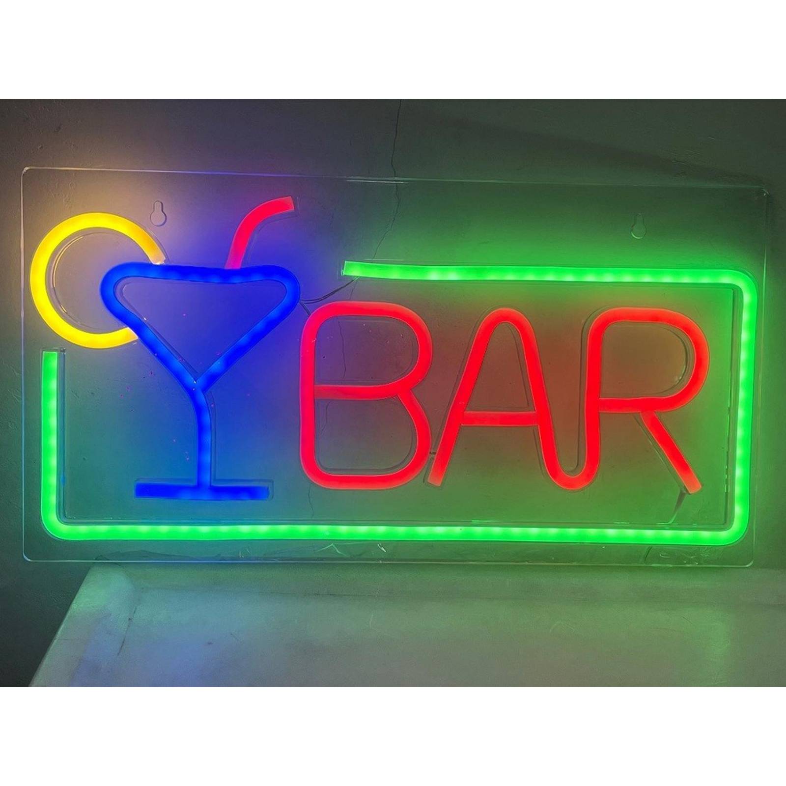 Anuncio luminoso leds tipo neon BAR 