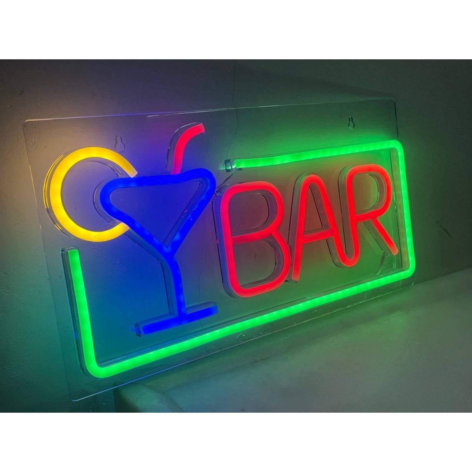 Anuncio luminoso leds tipo neon BAR 