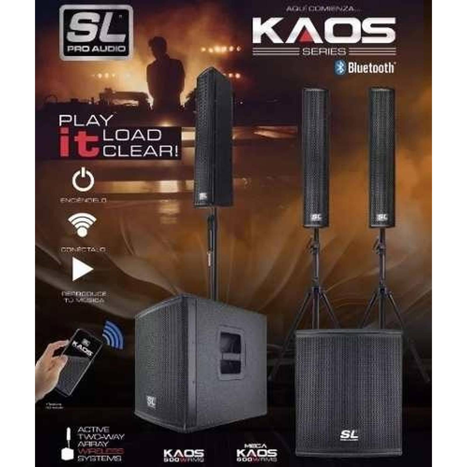 Sistema Sonido Amplificado Kaos Sl Proaudio 