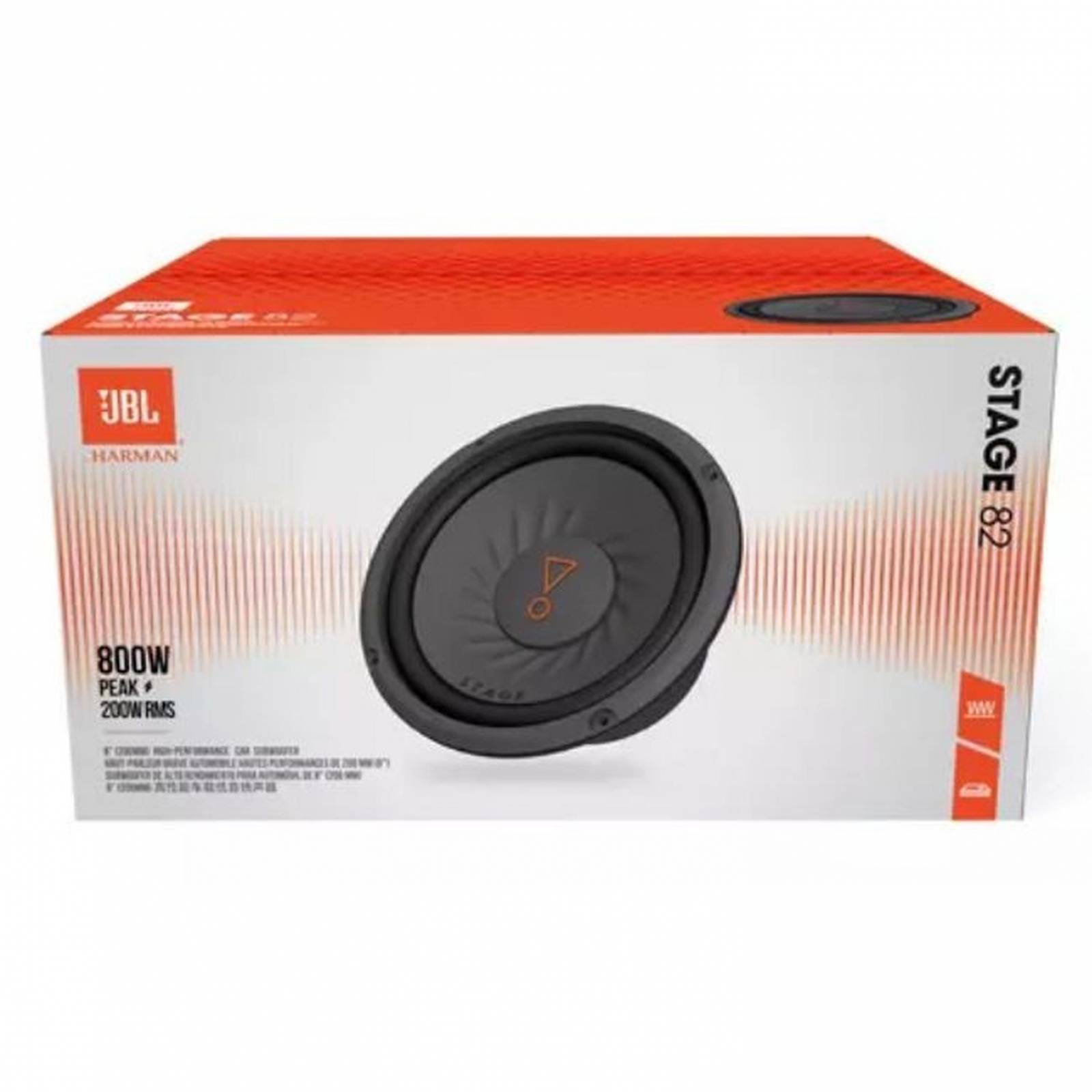 Subwoofer 8 pulgadas JBL Stage82 20 Watts Rms