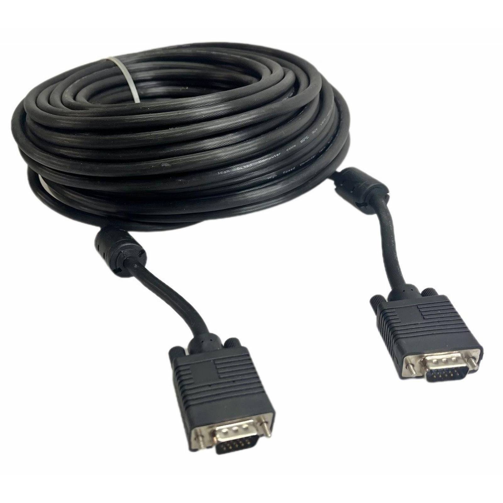 Cable para monitor VGA a VGA 30Mts Reforzado 