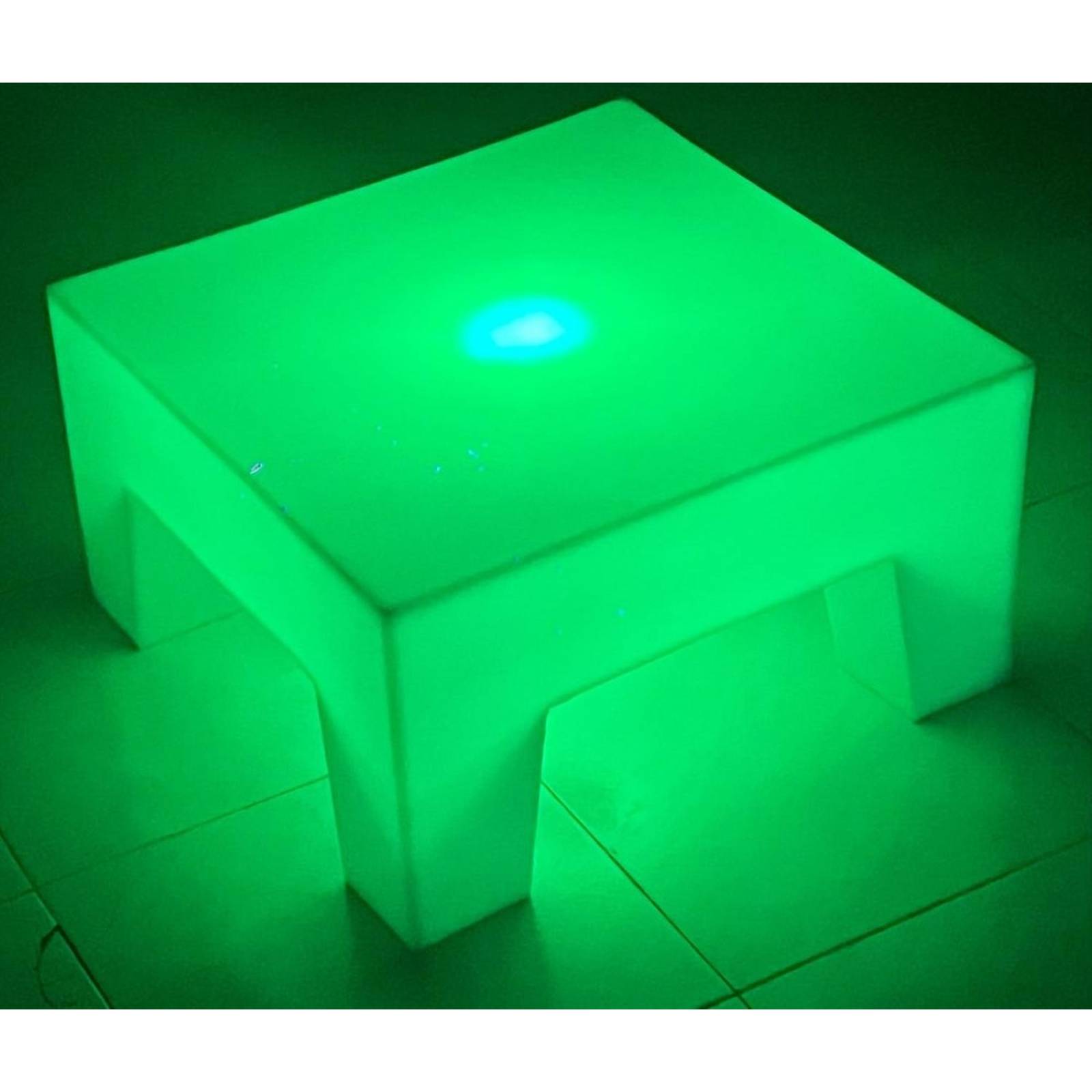 Mesa U Mini Iluminada Sala Lounge Neonmania