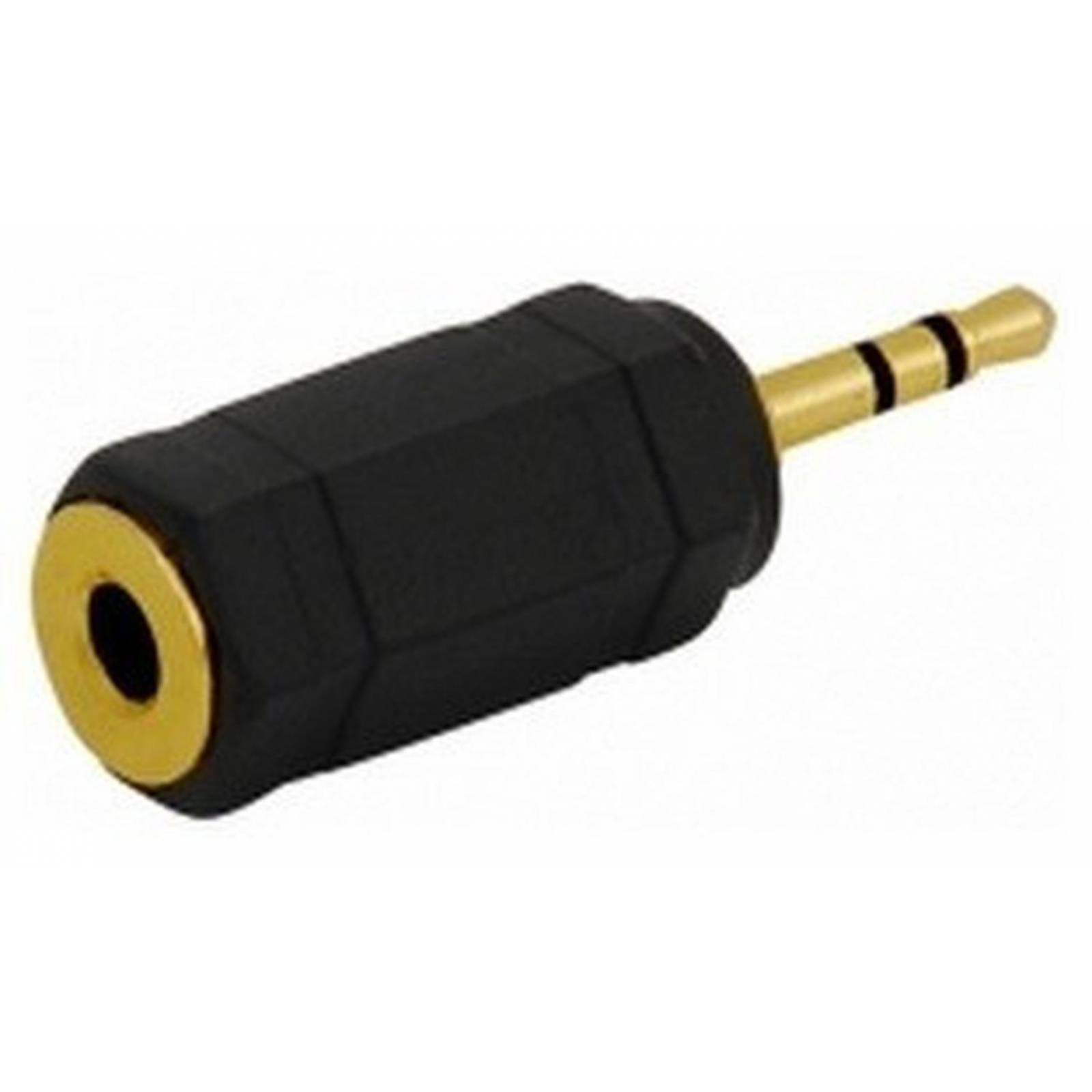 ADAPTADOR Connector de Jack 3.5 mm Estéreo a Plug de 2.5 mm Estéreo DORADO