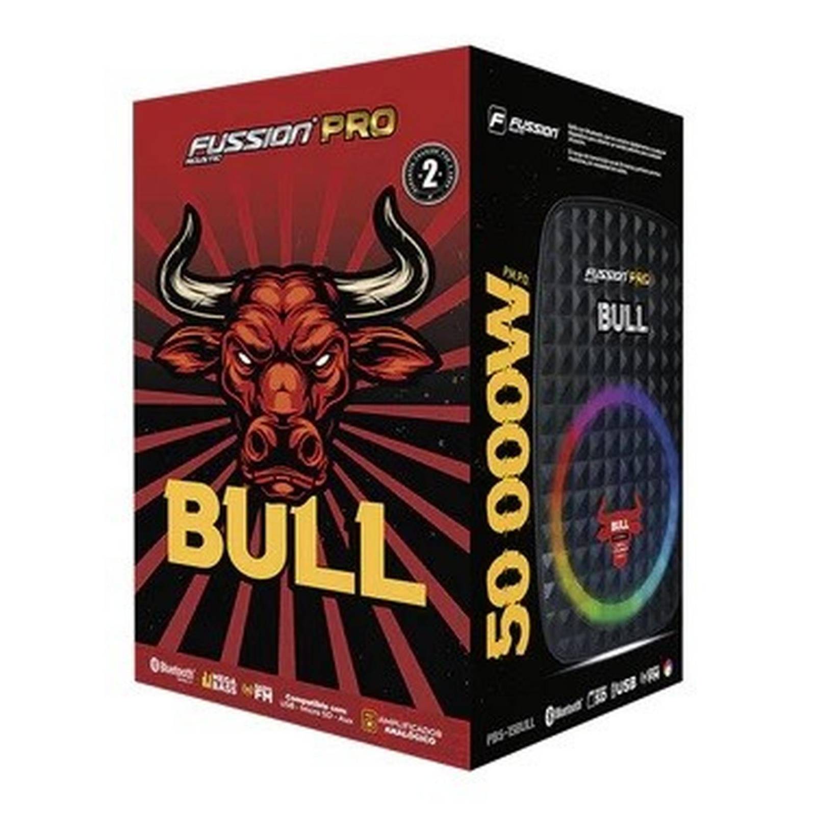 Bafle Fussion Acustic Amplificado 15 Pulgadas BULL PBS-15BULL 