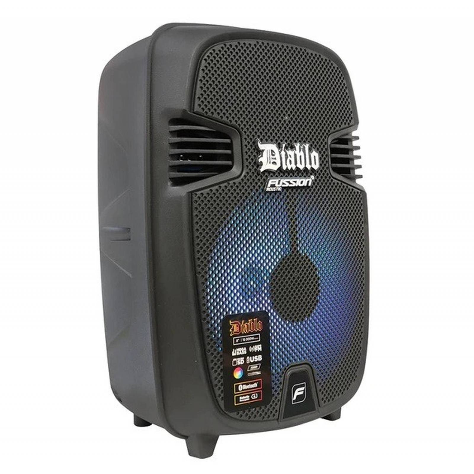 Bafle Amplificado 8 Pulg Recargable Usb Sd Bluetooth DIABLO PBS-8030 