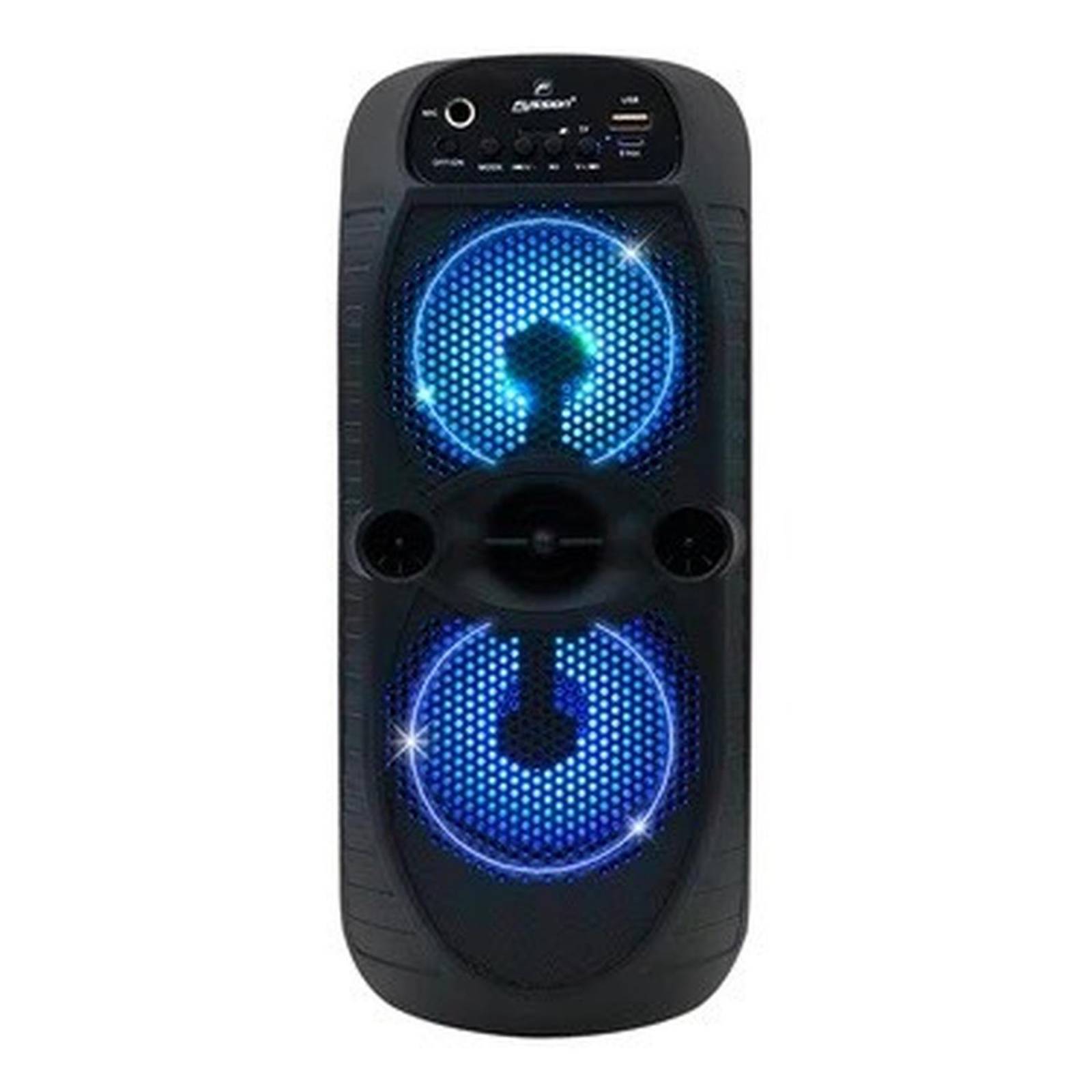 Bocina bafle portatil 2x4 pulgadas ISP-24002 bluetooth usb microsd fm auxiliar 