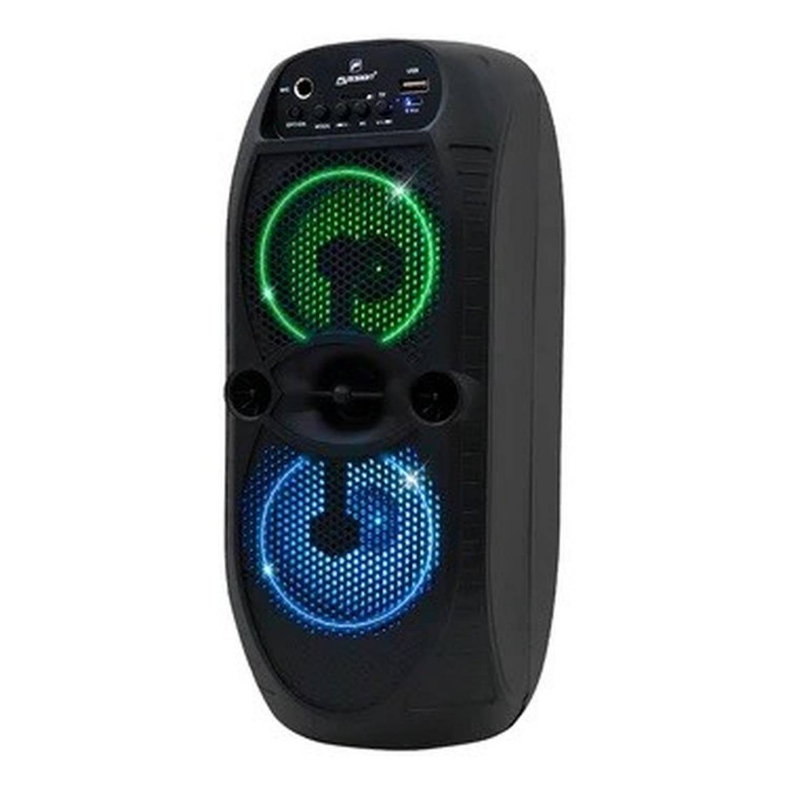 Bocina bafle portatil 2x4 pulgadas ISP-24002 bluetooth usb microsd fm auxiliar 