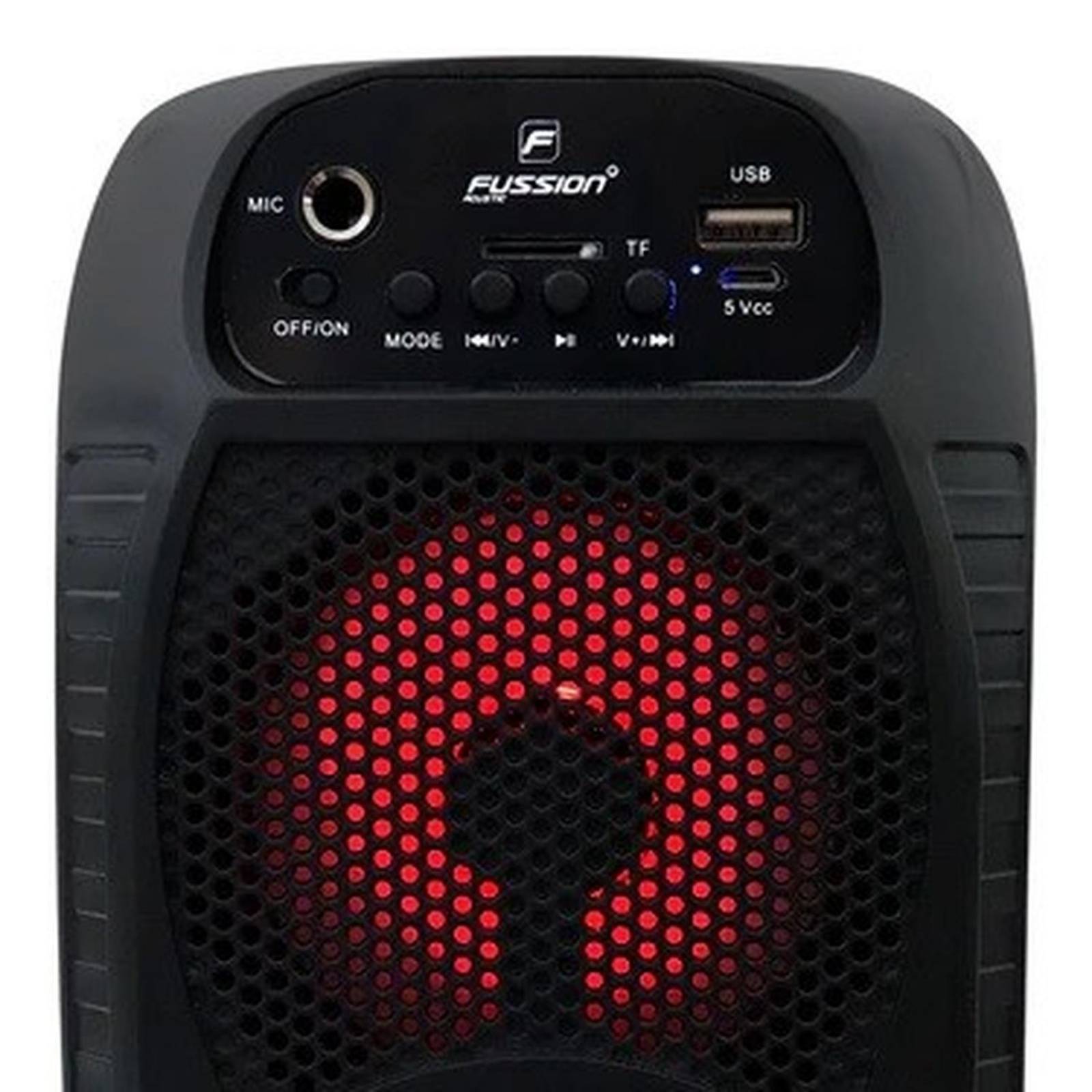 Bocina bafle portatil 2x4 pulgadas ISP-24002 bluetooth usb microsd fm auxiliar 