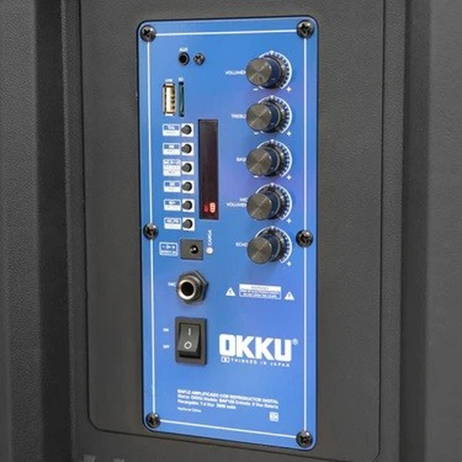 Bafle Amplificado 15 Pulg Recargable Usb Sd Bluetooth BAF156 