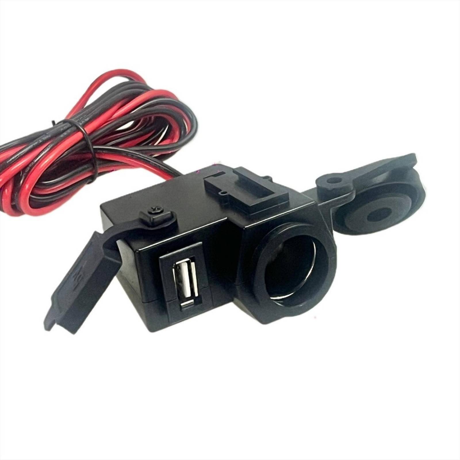 cargador USB para motocicleta toma corriente 12v 1mah 