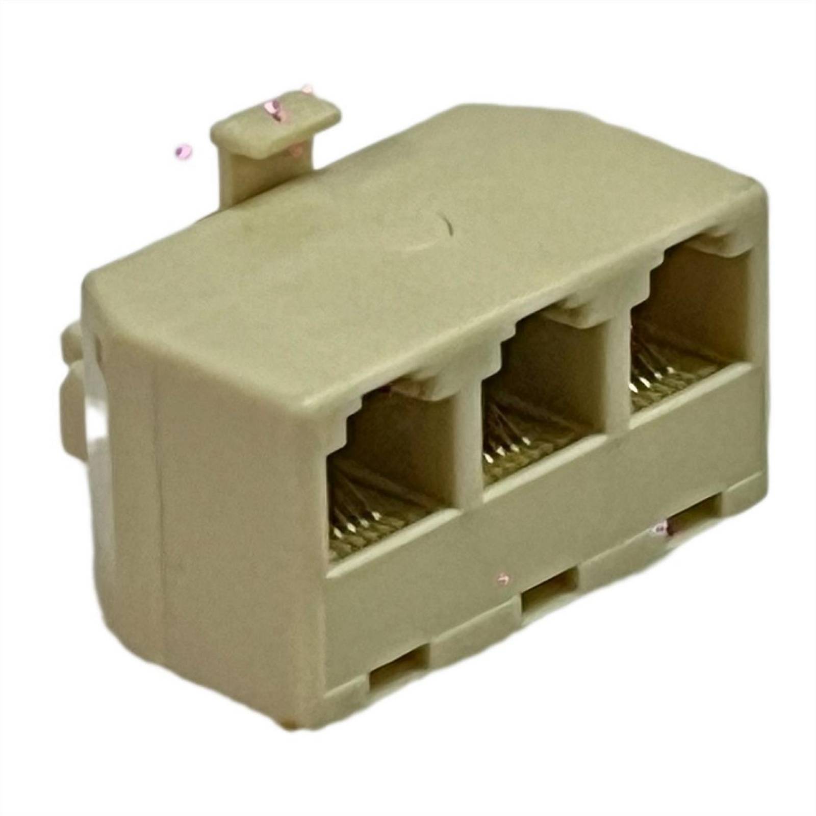 Adaptador Telefonico 1 Conector Macho A 3 Conectores Hembra 