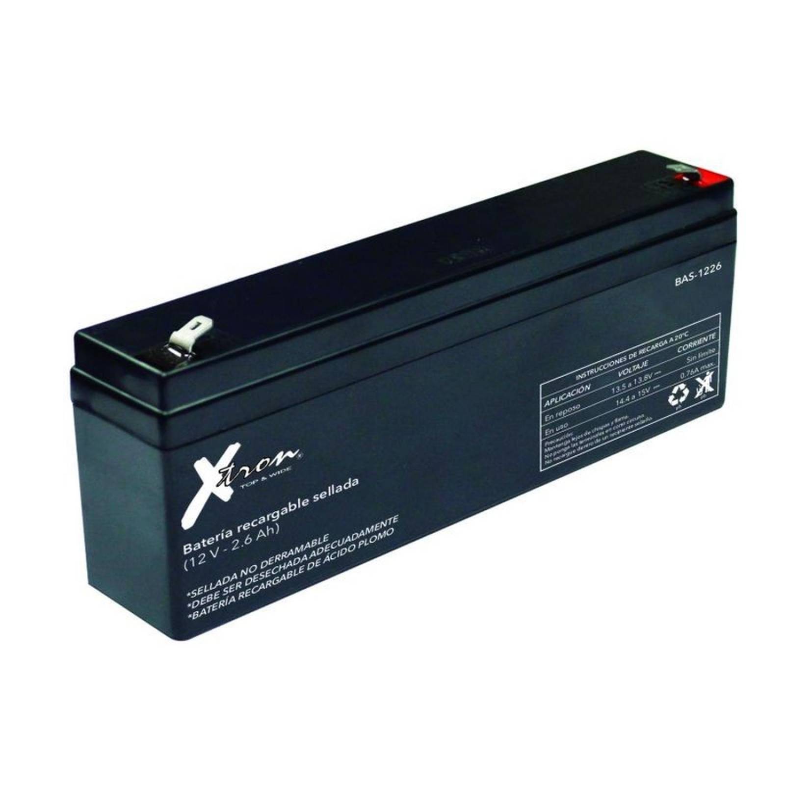 Bateria Sellada Acido Plomo 12V - 2.6Ah