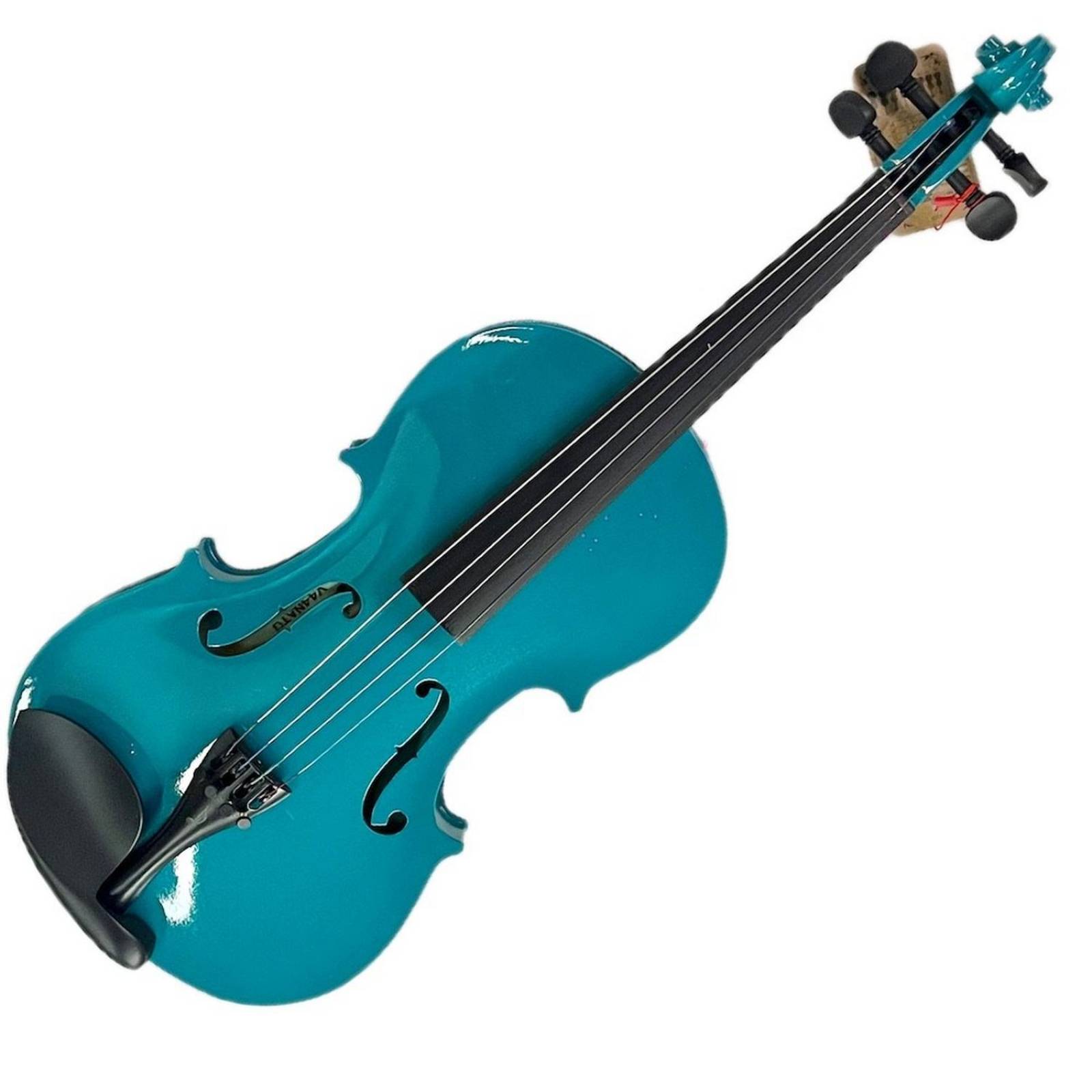 Violin 4/4 Azul acustico de madera con estuche 