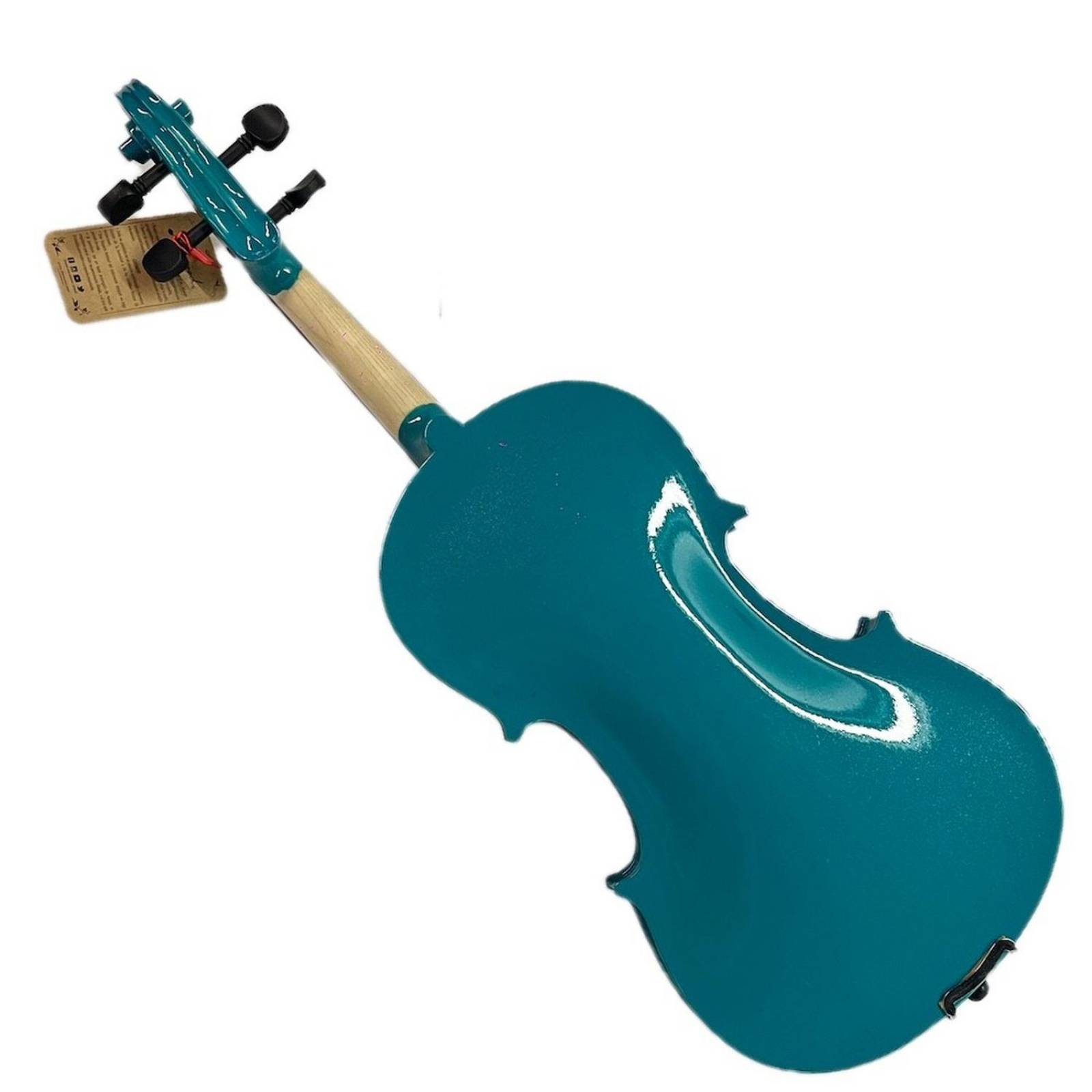 Violin 4/4 Azul acustico de madera con estuche 