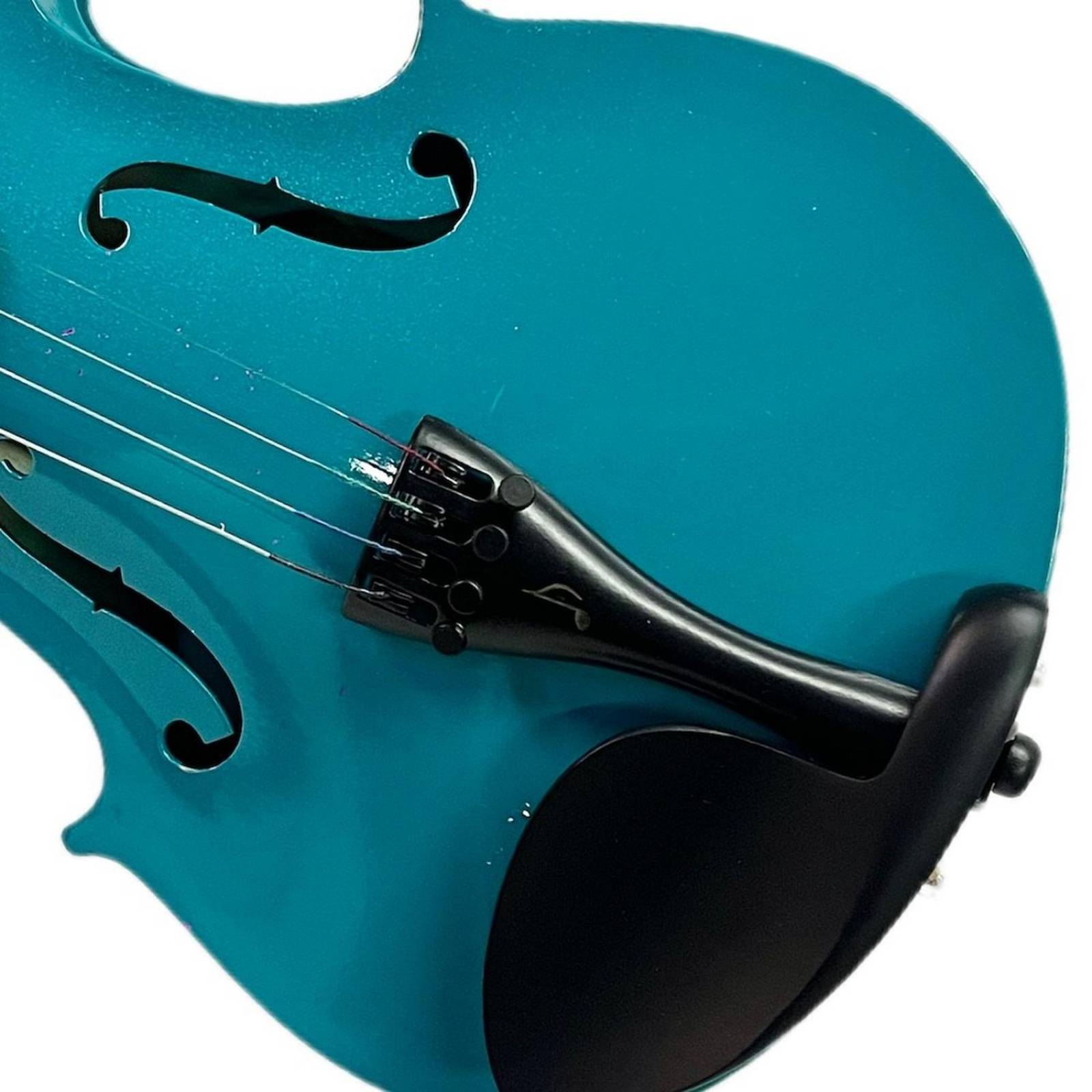 Violin 4/4 Azul acustico de madera con estuche 
