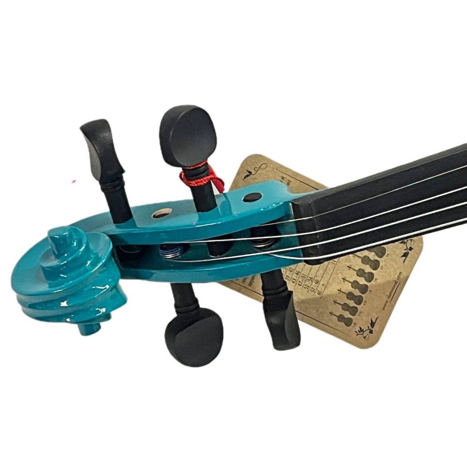 Violin 4/4 Azul acustico de madera con estuche 