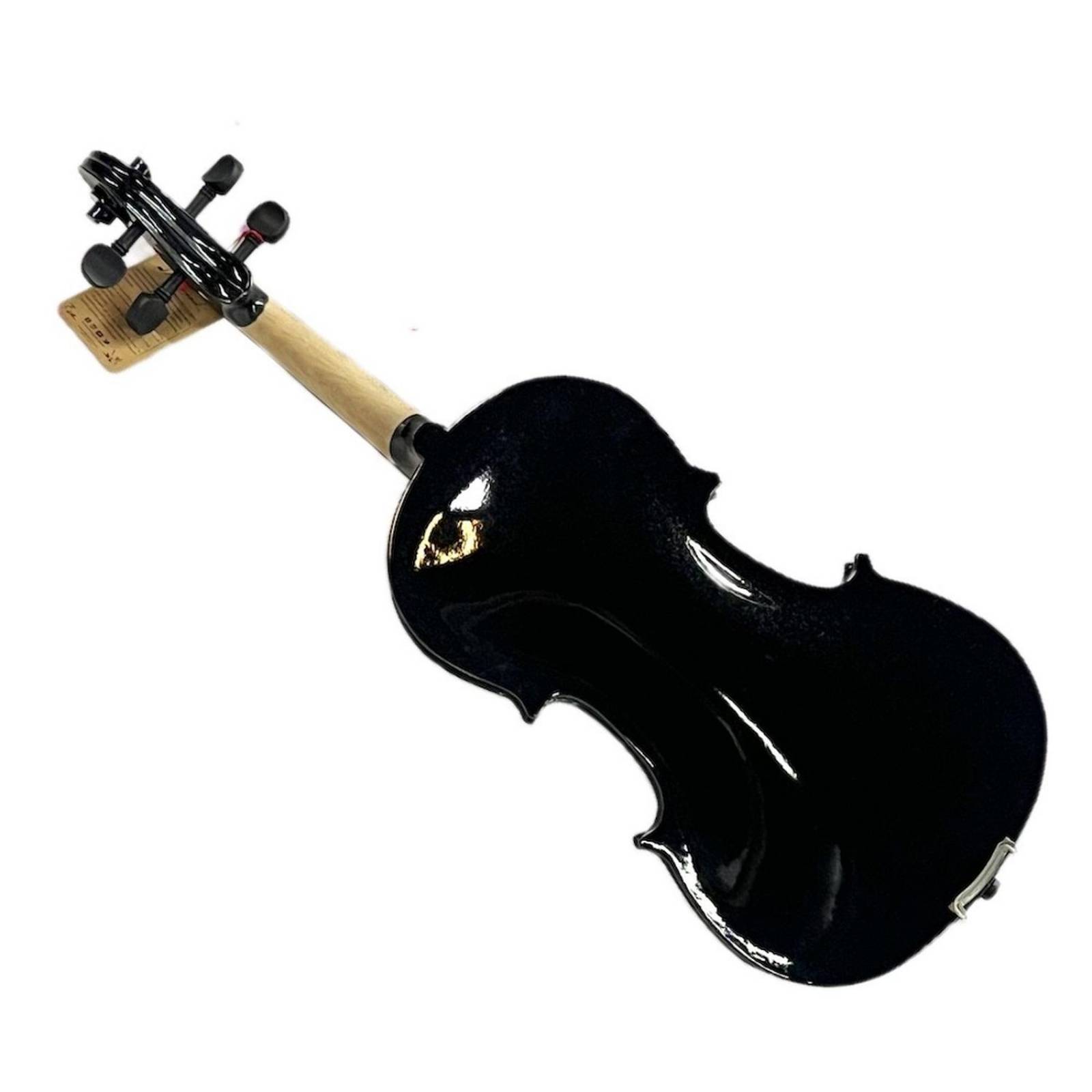 Violin 4/4 Negro acustico de madera con estuche 