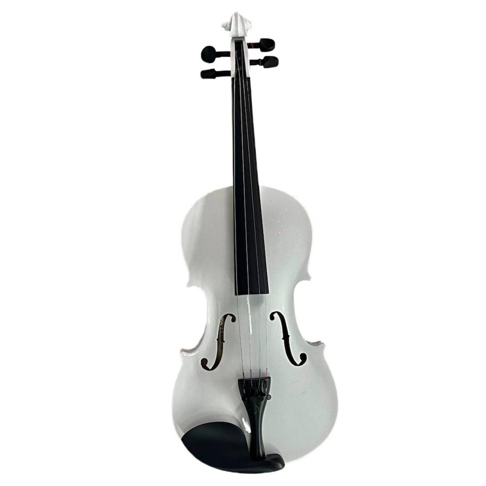 Violin 4/4 acustico Blanco de madera con estuche