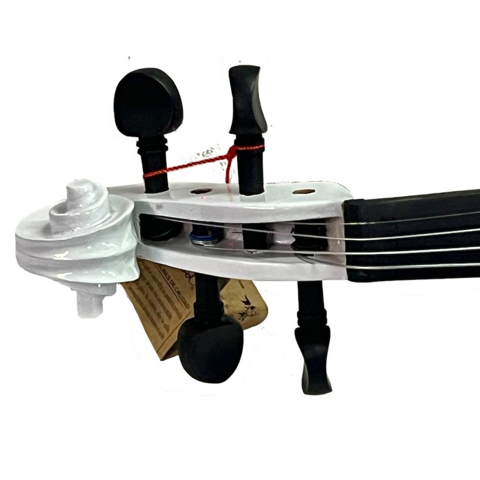 Violin 4/4 acustico Blanco de madera con estuche