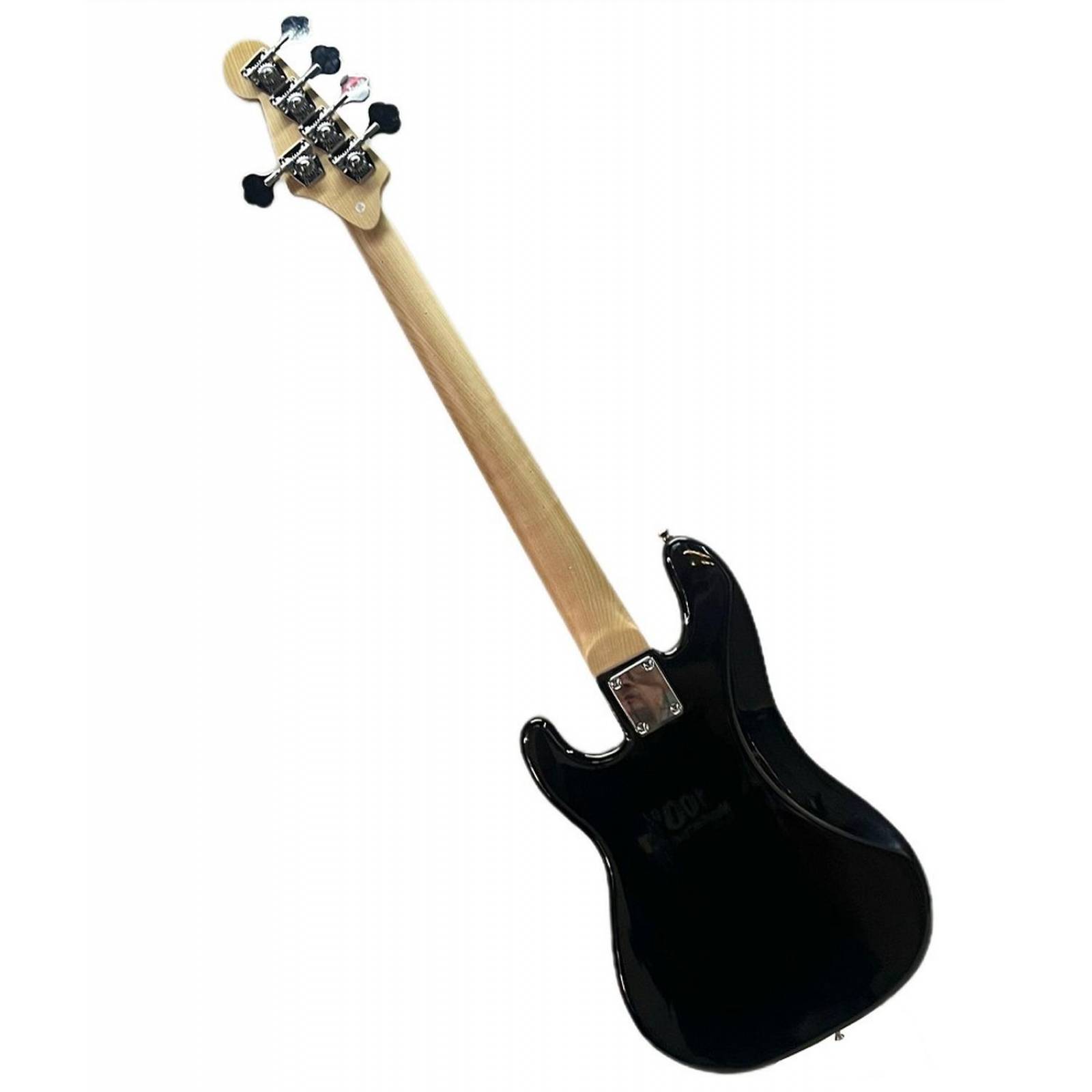 Bajo electrico Sombreado 5 Cuerdas dos pastillas brazo palo de rosa 