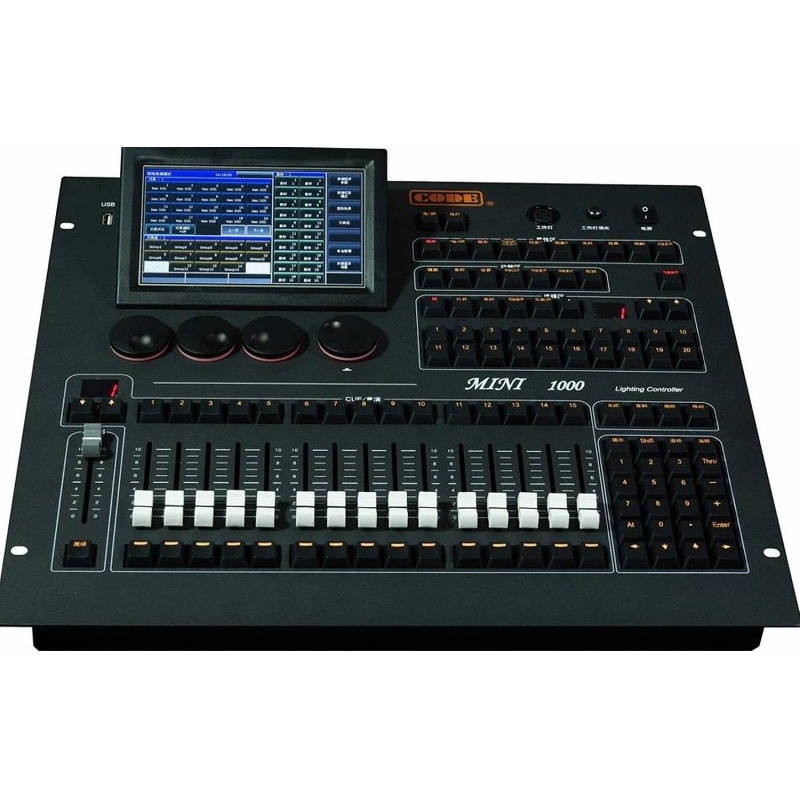 Consola De Iluminacion Digital Dmx 1024Ch MINI 1000T CODE 