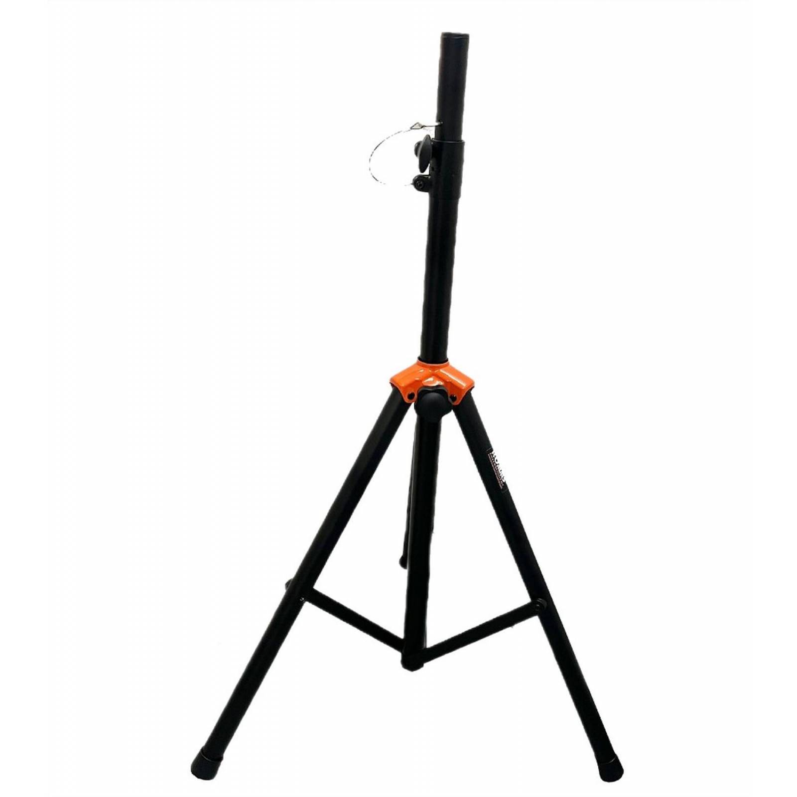 Pedestal Tripie Uso Rudo Metal Reforzado Para Bafle NARANJA amortiguador 