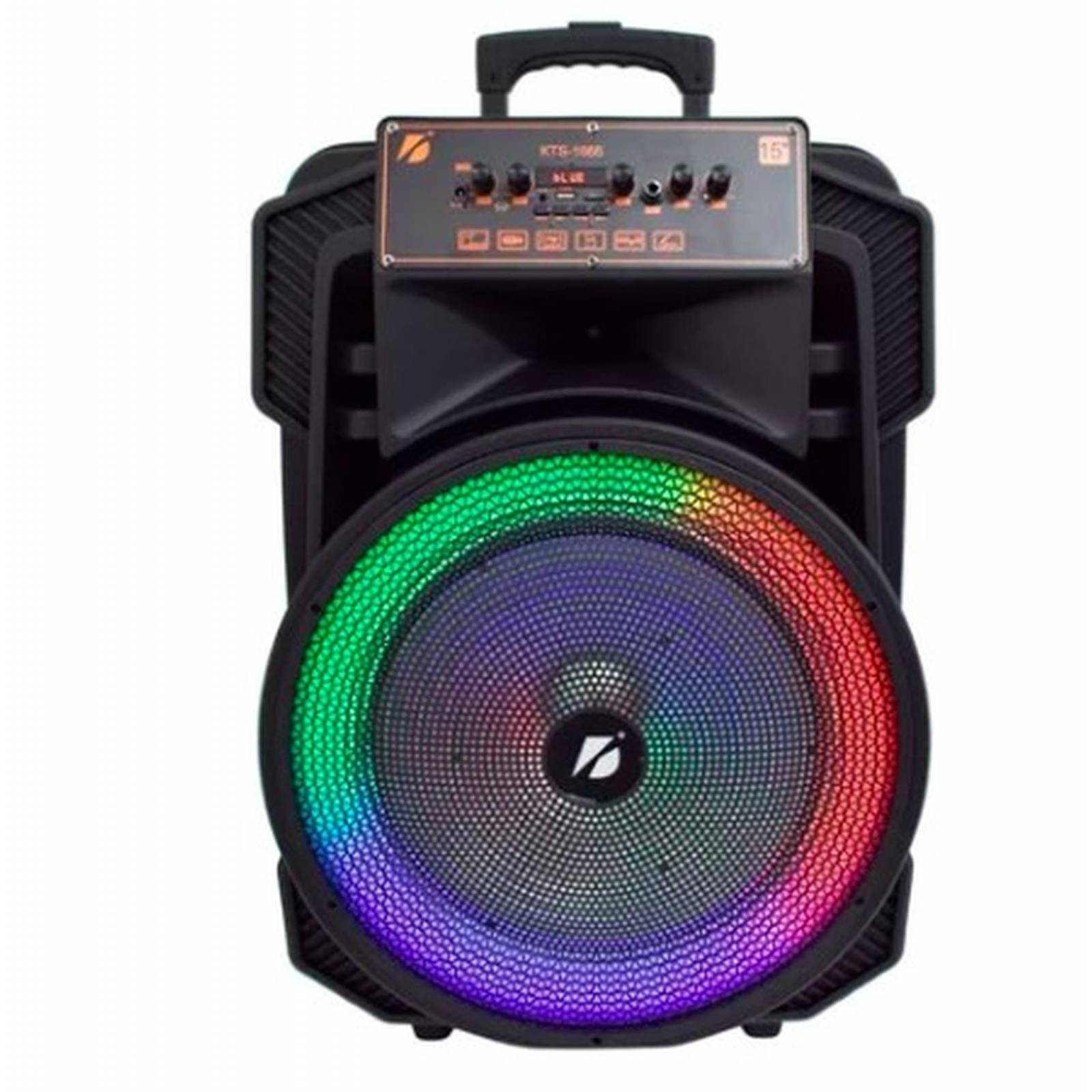 Bocina Bafle 15 PuLG Amplificada Recargable Bluetooth Aux Fm Kts-1666 