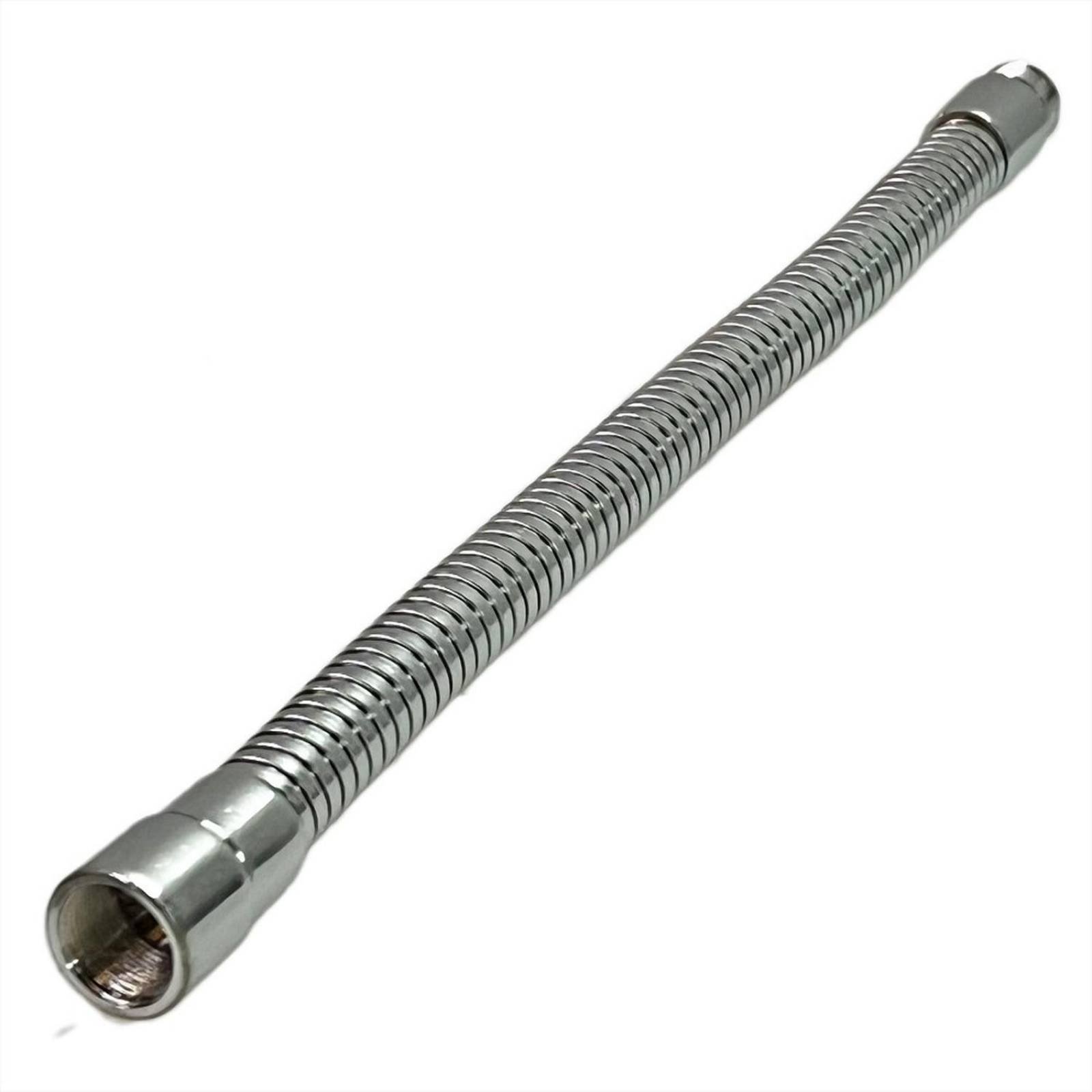 Cuello De Ganso Cromado Hembra - Macho Para Micrófono 