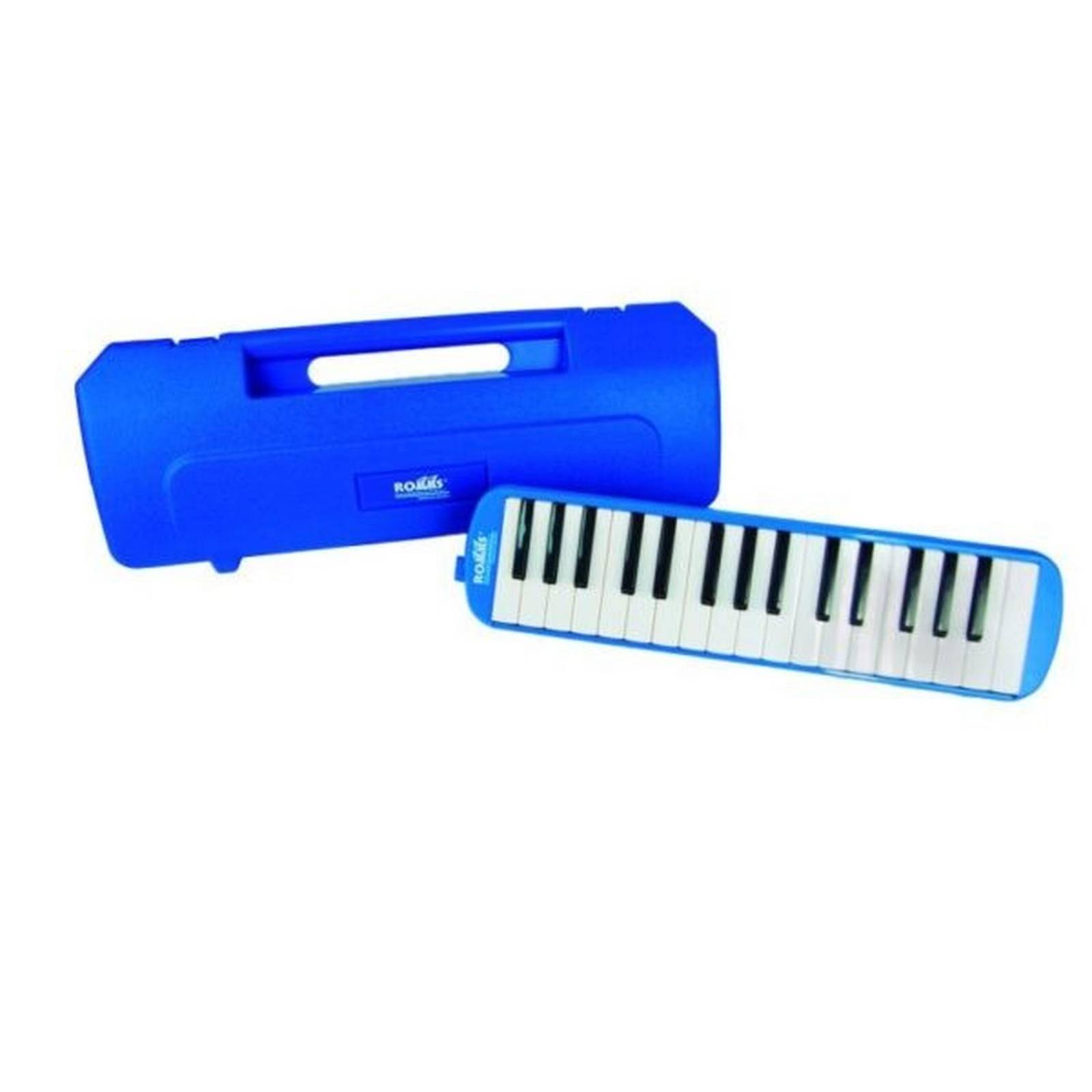 Melodica AZUL de 32 Teclas con notas Estuche rigido 