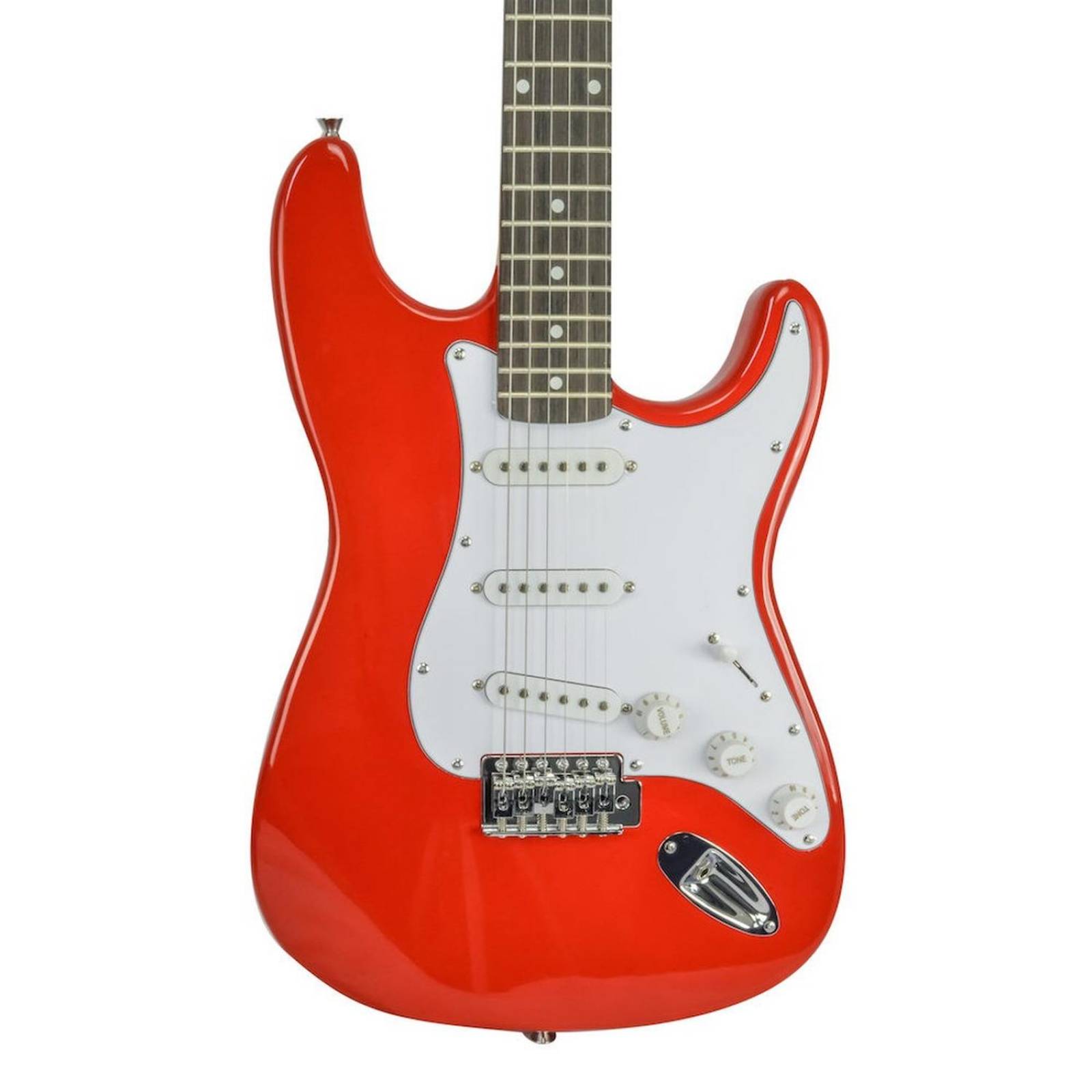 Guitarra Electrica Roja con blanco QTE SSS