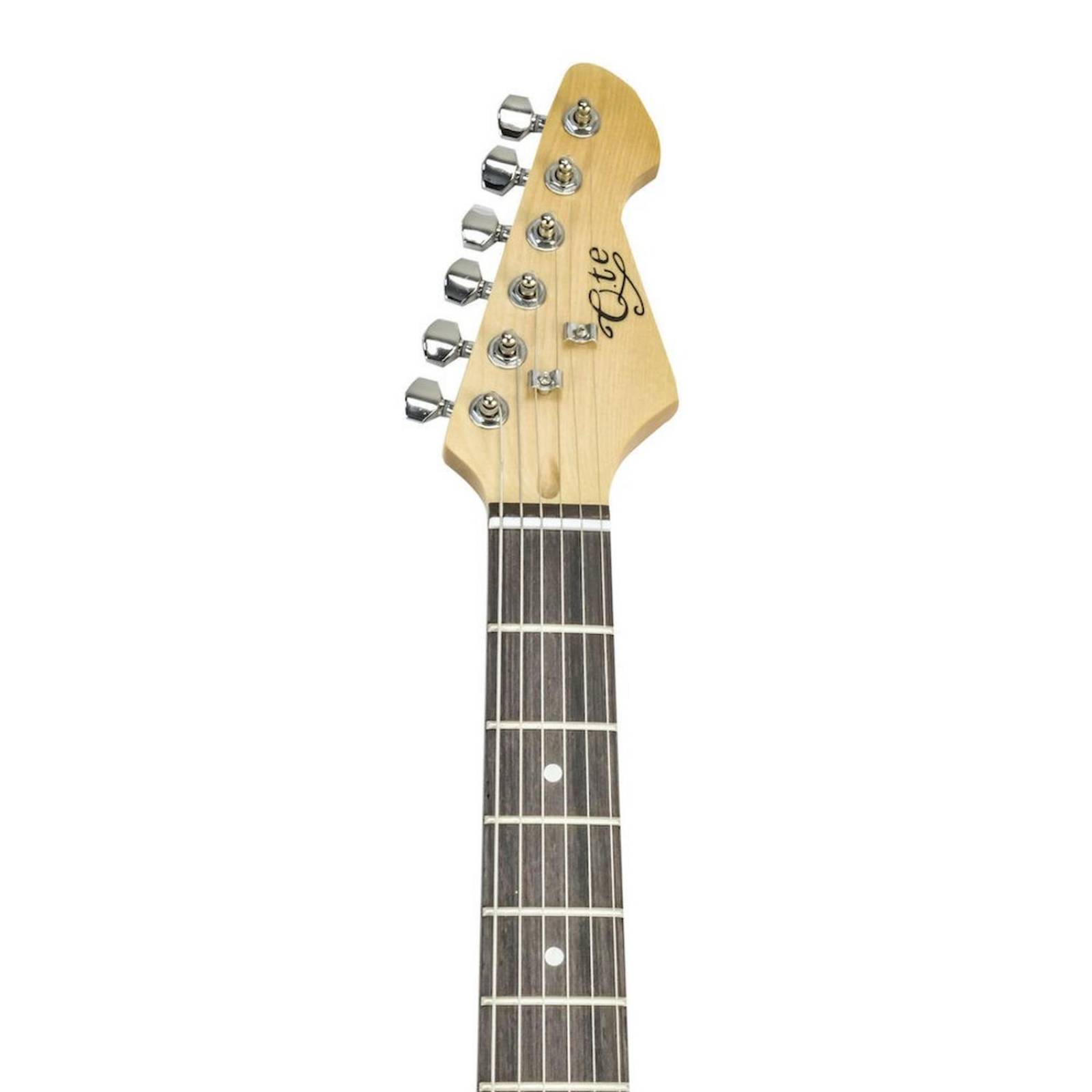 Guitarra Electrica Roja con blanco QTE SSS