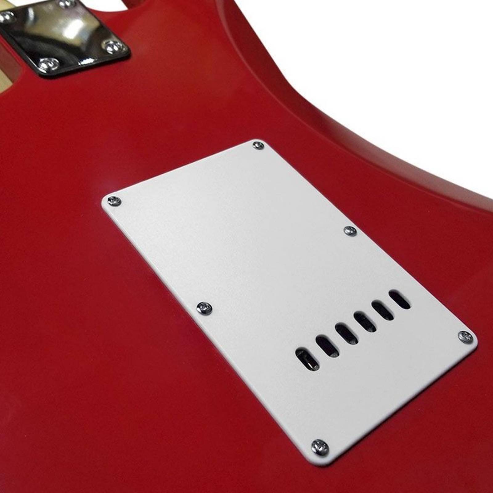Guitarra Electrica Roja con blanco QTE SSS