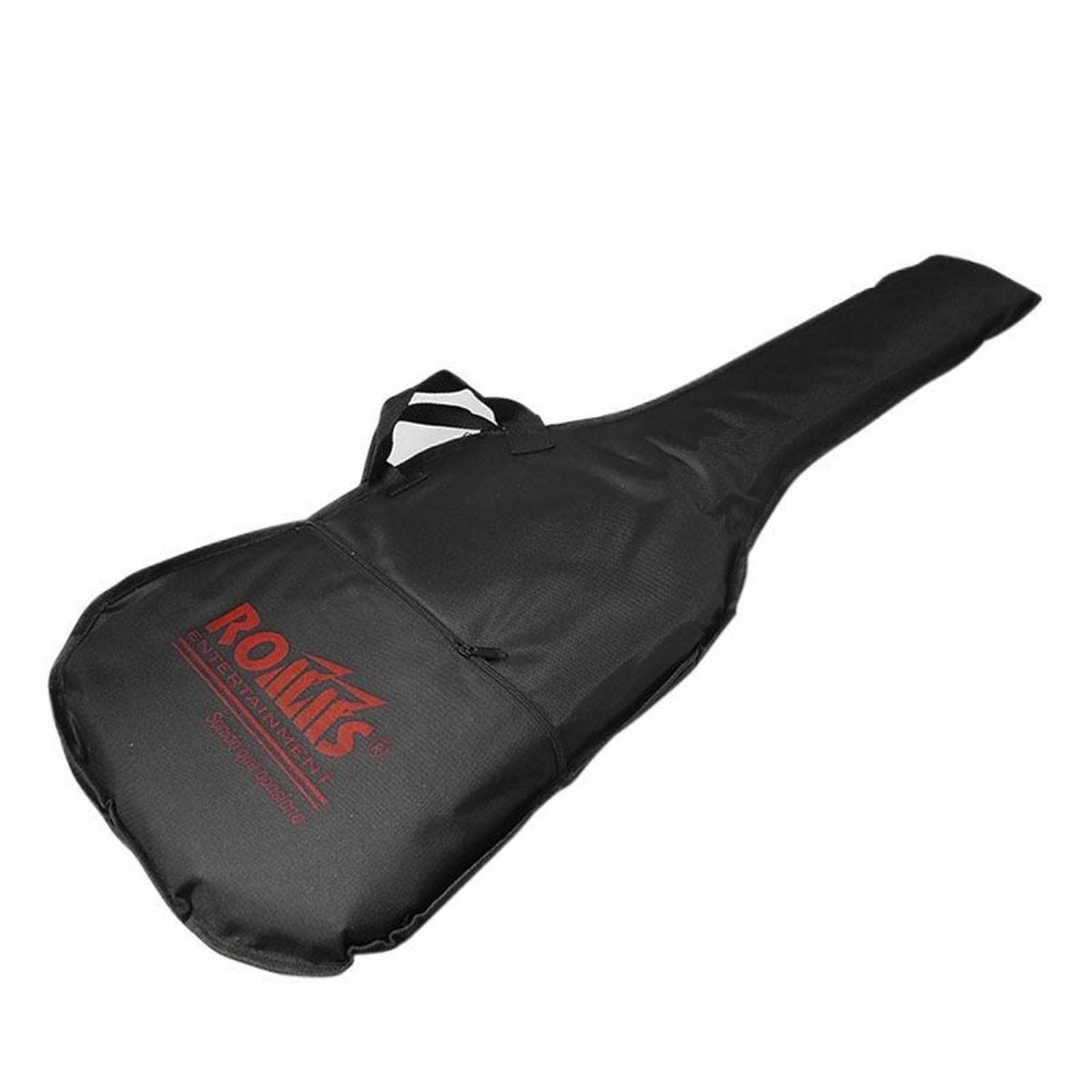 Guitarra Electrica Negra con Blanco QTE SSS 