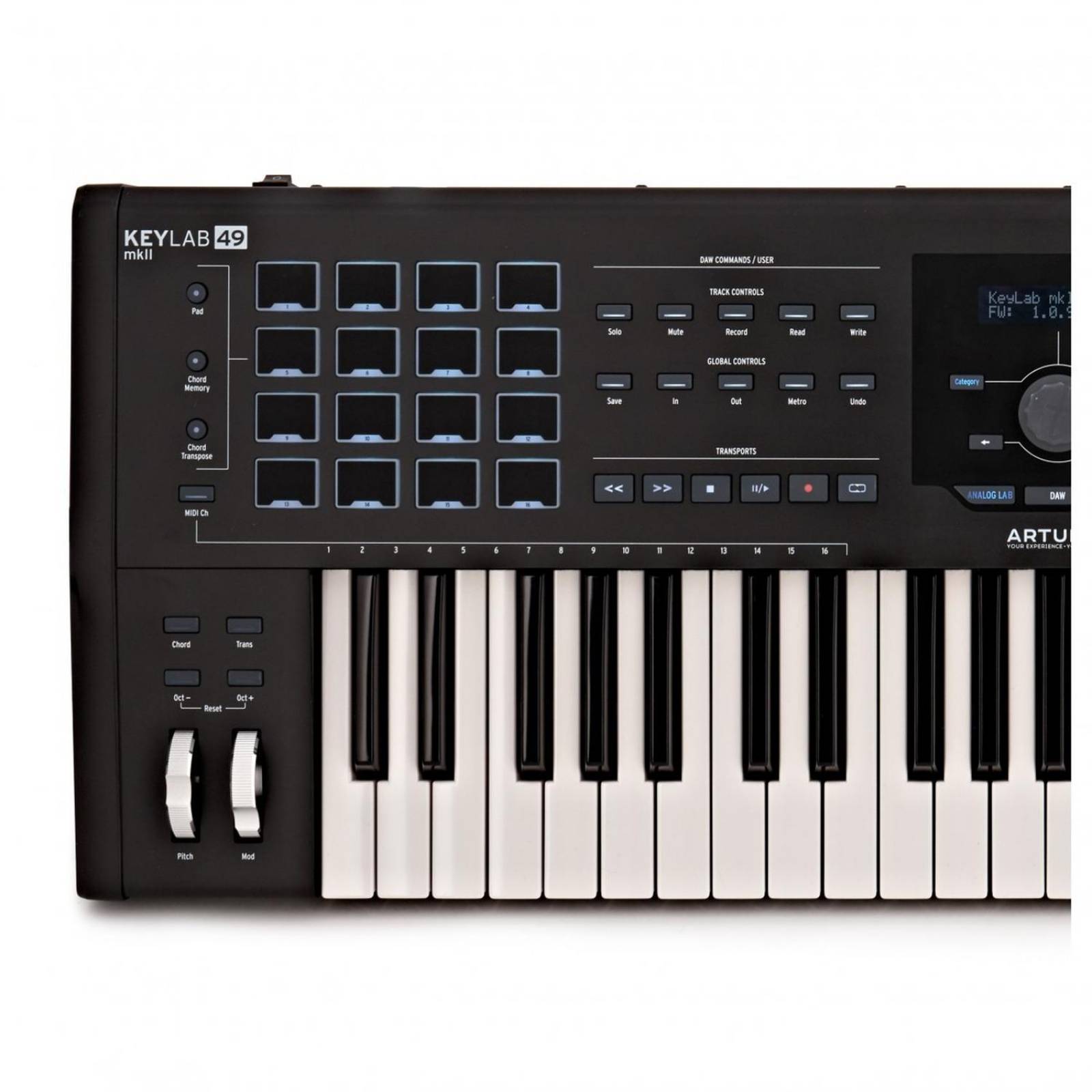 Teclado Controlador MIDI USB Arturia KEYLAB 49 MKII Negro 