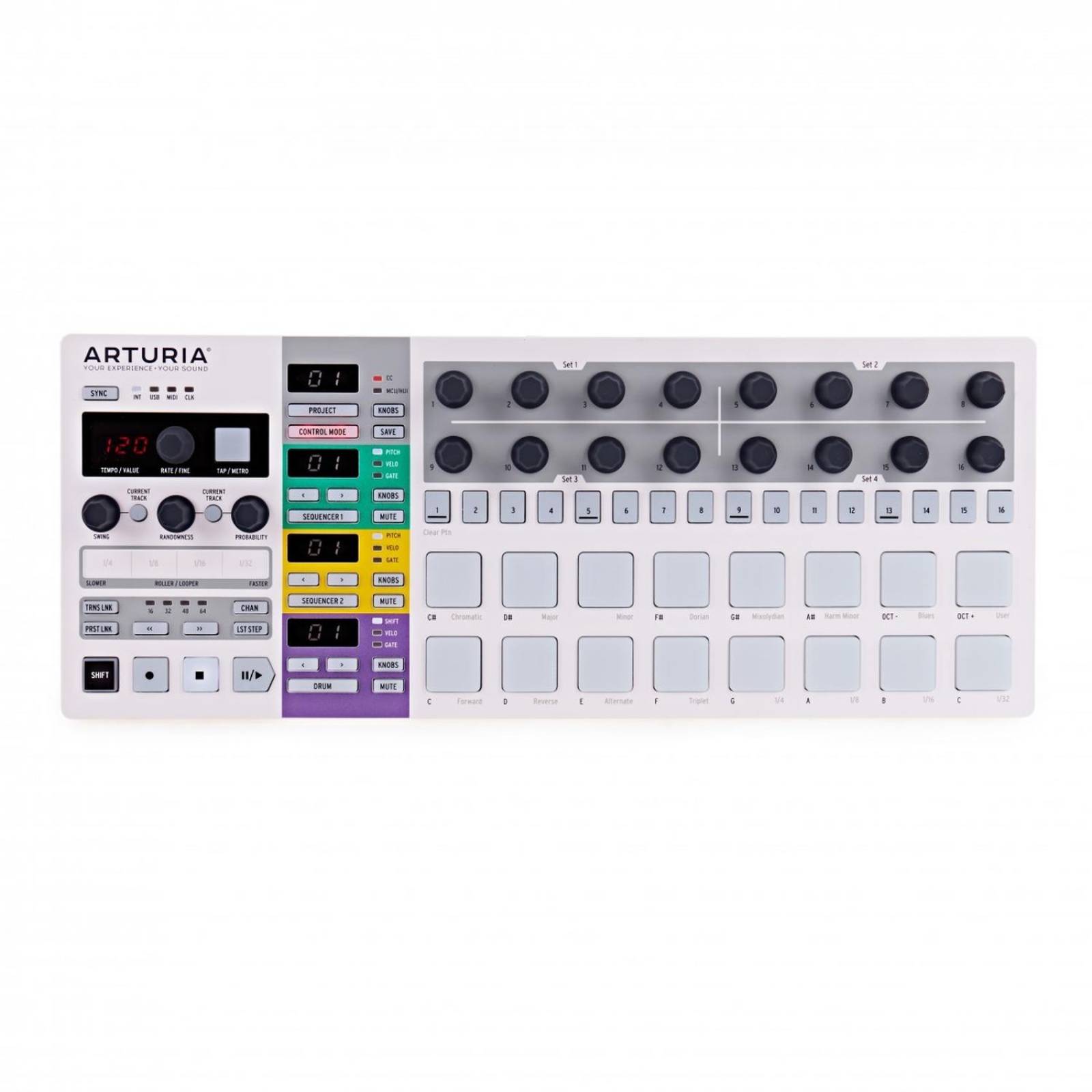 Secuenciador Dinámico Arturia Beatstep Pro Blanco 