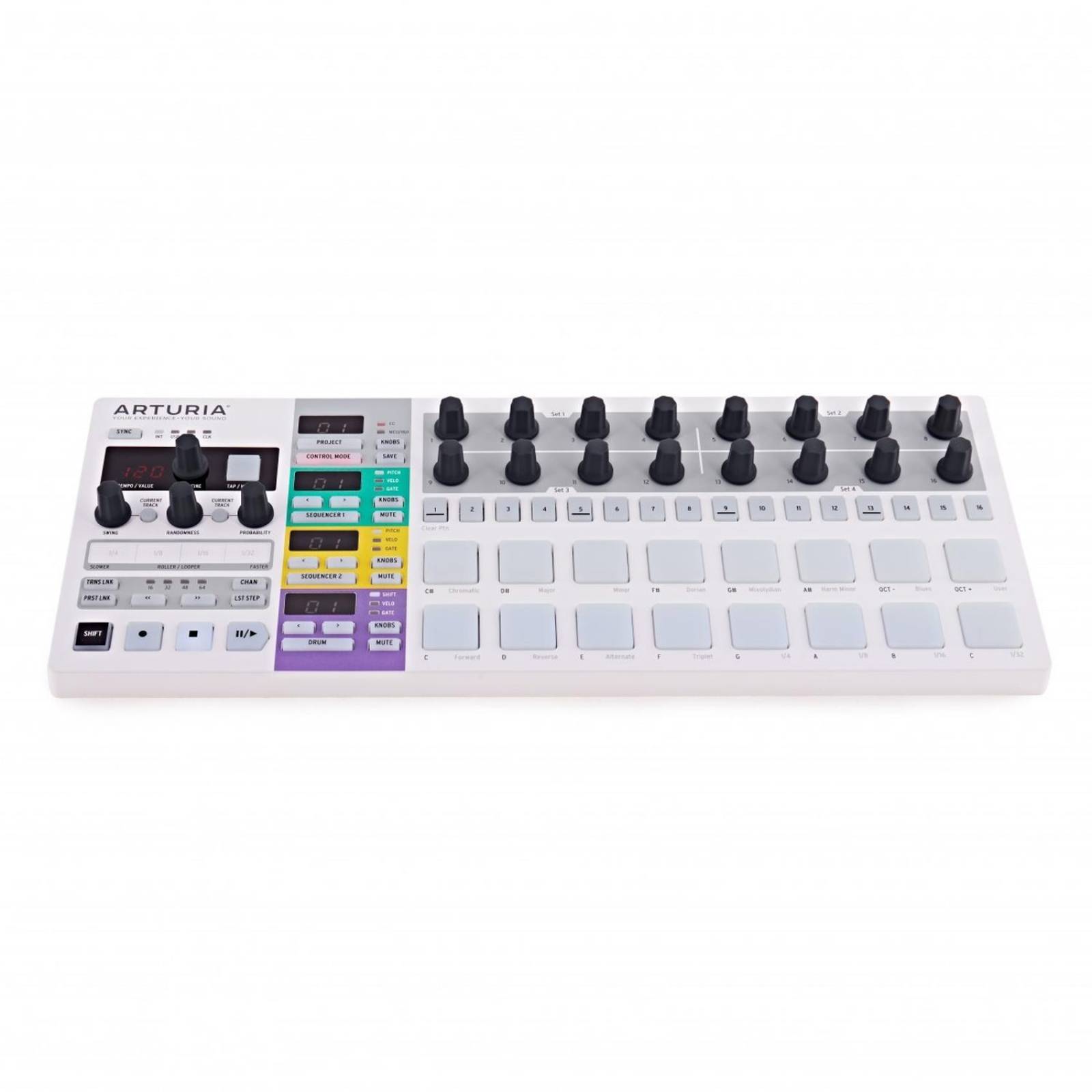 Secuenciador Dinámico Arturia Beatstep Pro Blanco 
