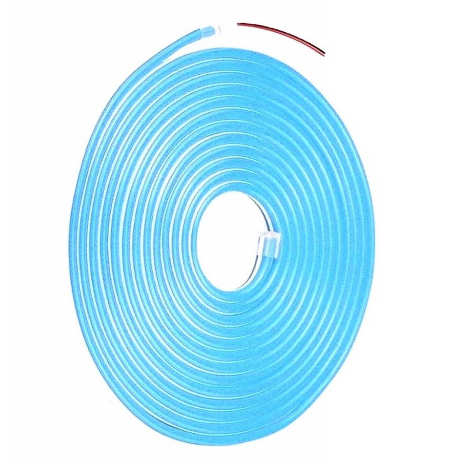 Rollo Led Neon Flex Azul Hielo 5Mt 120Led 12v 
