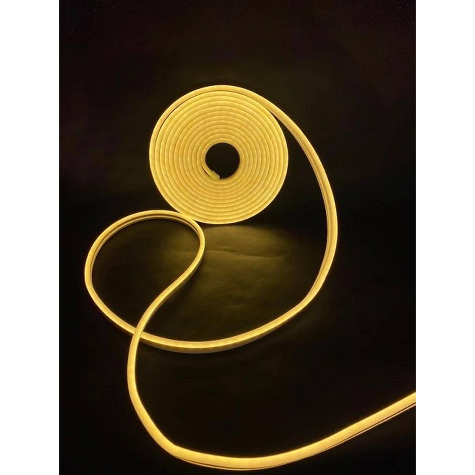 Rollo Led Neon Flex Blanco Calido 5Mt 120Led 12v 