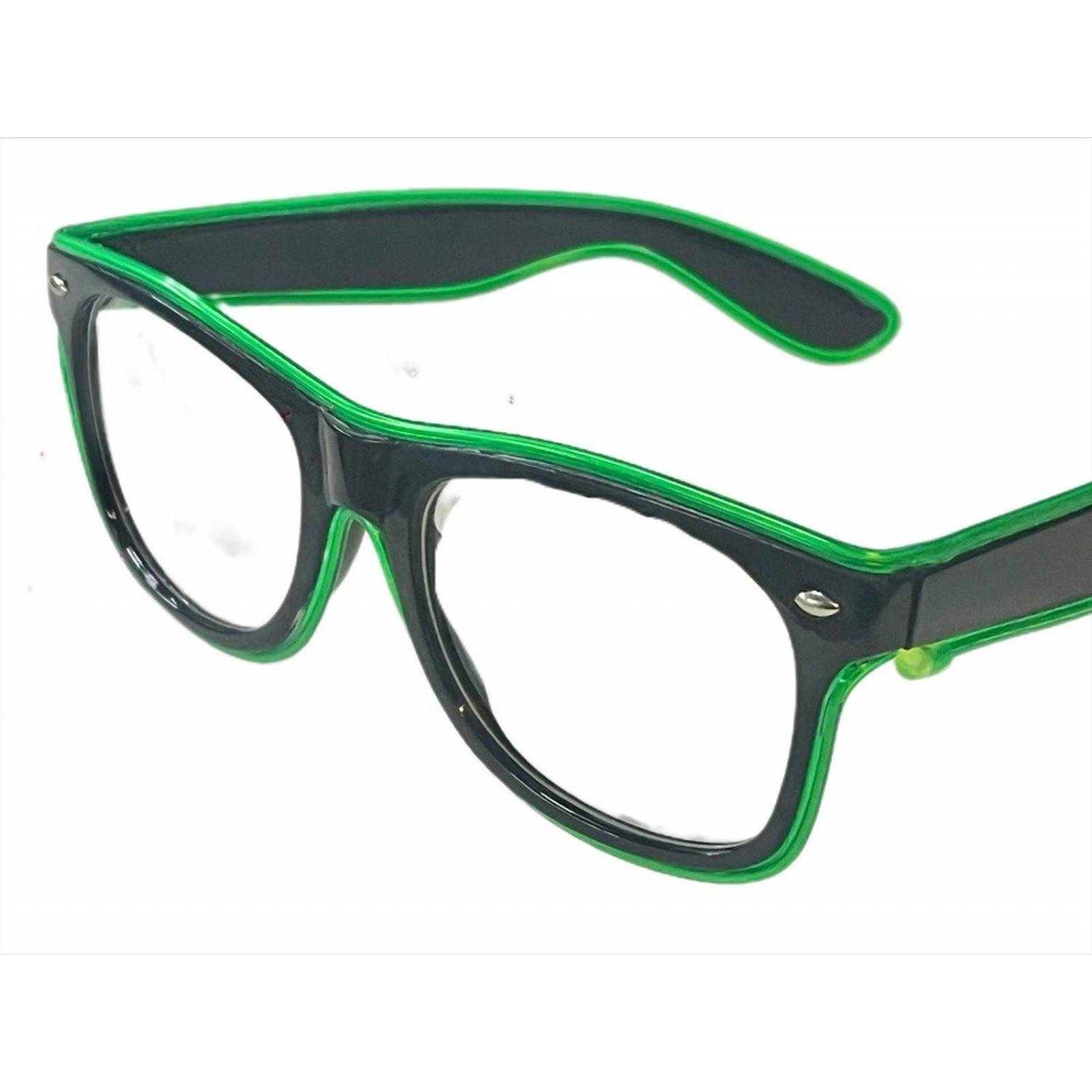 Lentes cable neon verde 3v 