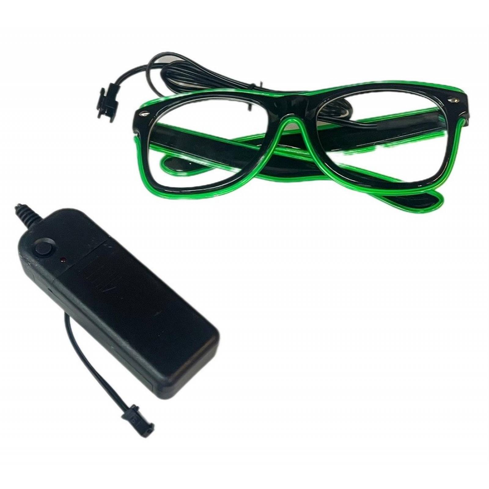 Lentes cable neon verde 3v 