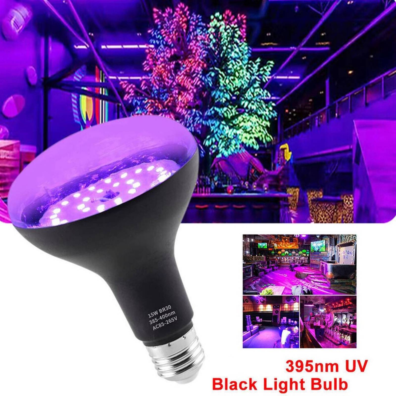 Foco UV Luz Negra Tipo Spot 12w 