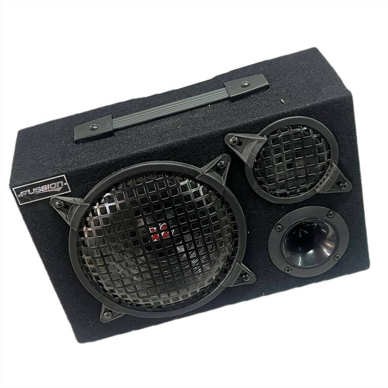 Cajon Tipo Maleta De 3 Vias Con Bocina 8pulg medio y tweeter Izq 