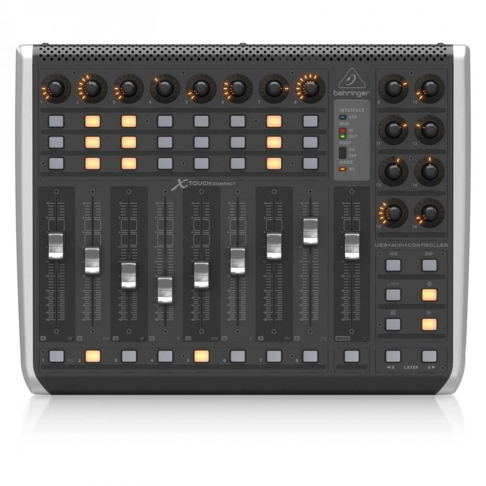 Behringer X-Touch Compact Controlador de Superficie USD/MIDI Universal 
