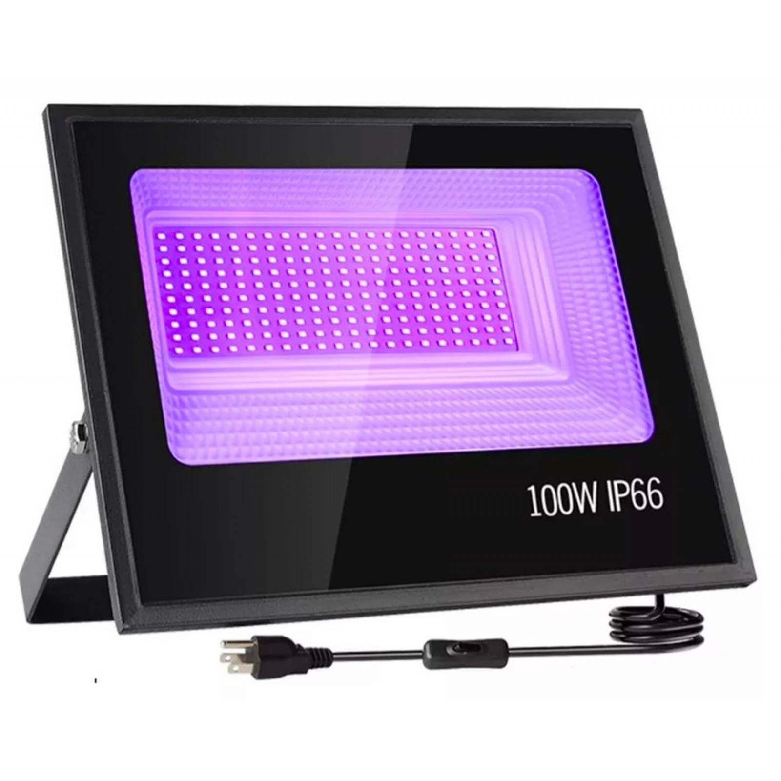 Reflector Led UV Luz Negra Purpura Negra 100w 