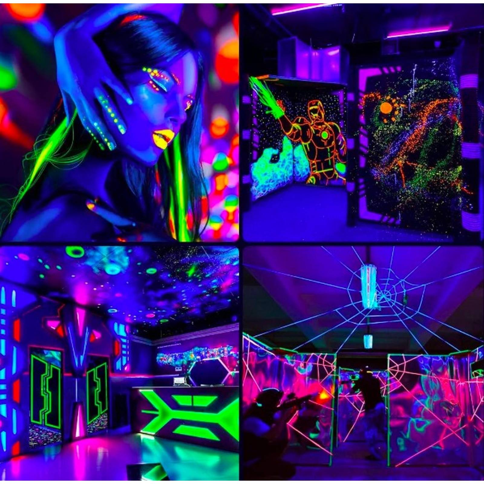 Reflector Led UV Luz Negra Purpura Negra 100w 