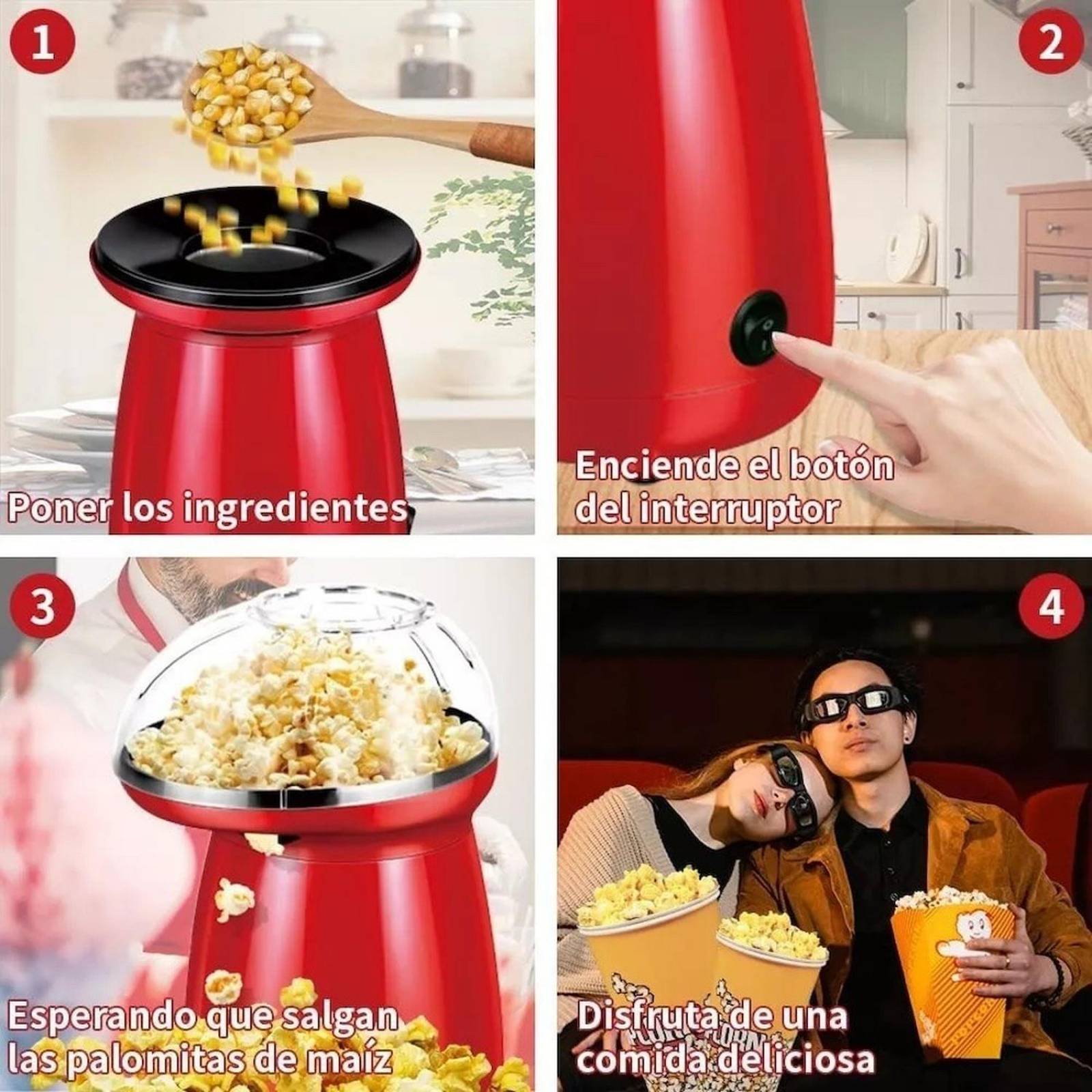 Maquina Para Hacer Palomitas De Maiz Cozyna B024