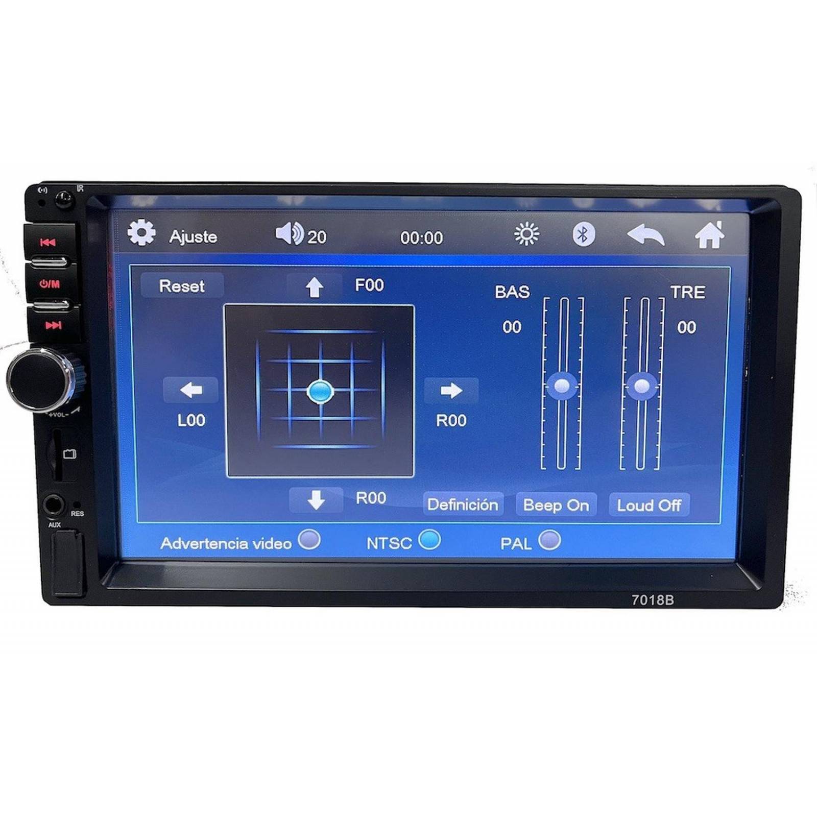 Auto Estereo Pantalla USB Bluetooth FM dobleDin Universal mp5-7018