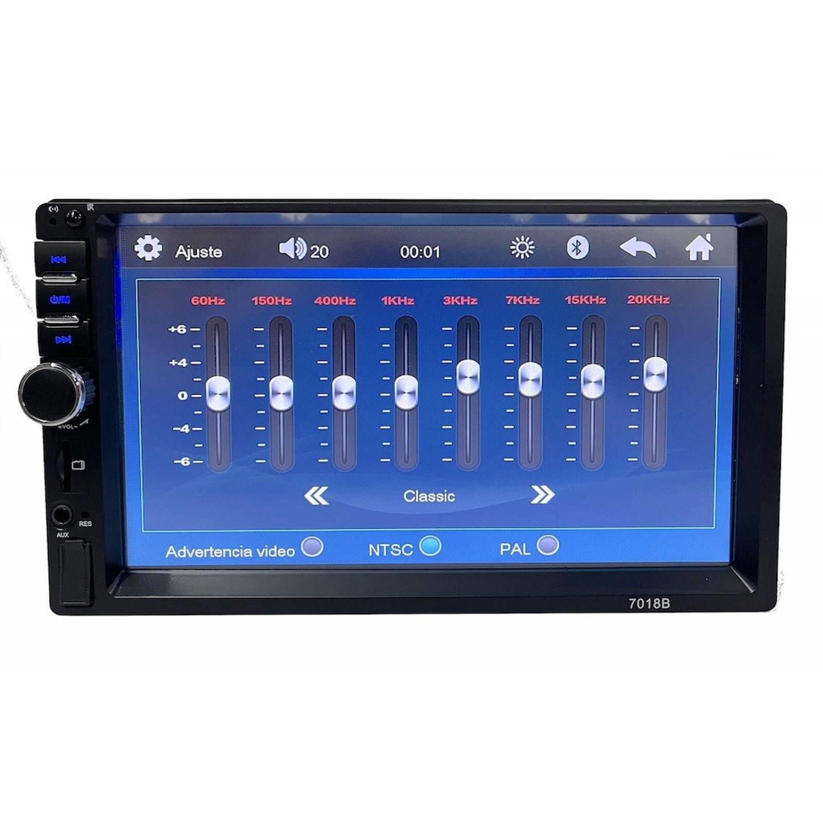 Auto Estereo Pantalla USB Bluetooth FM dobleDin Universal mp5-7018