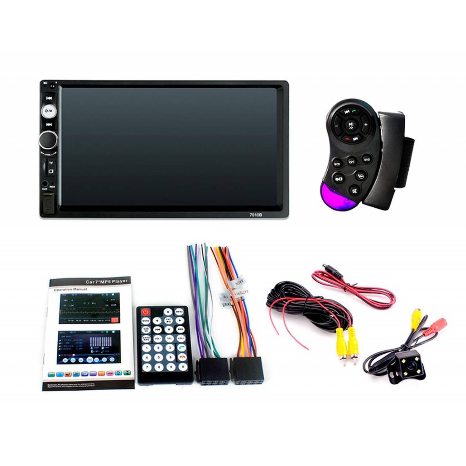 Auto Estereo Pantalla USB Bluetooth FM dobleDin Universal mp5-7010 
